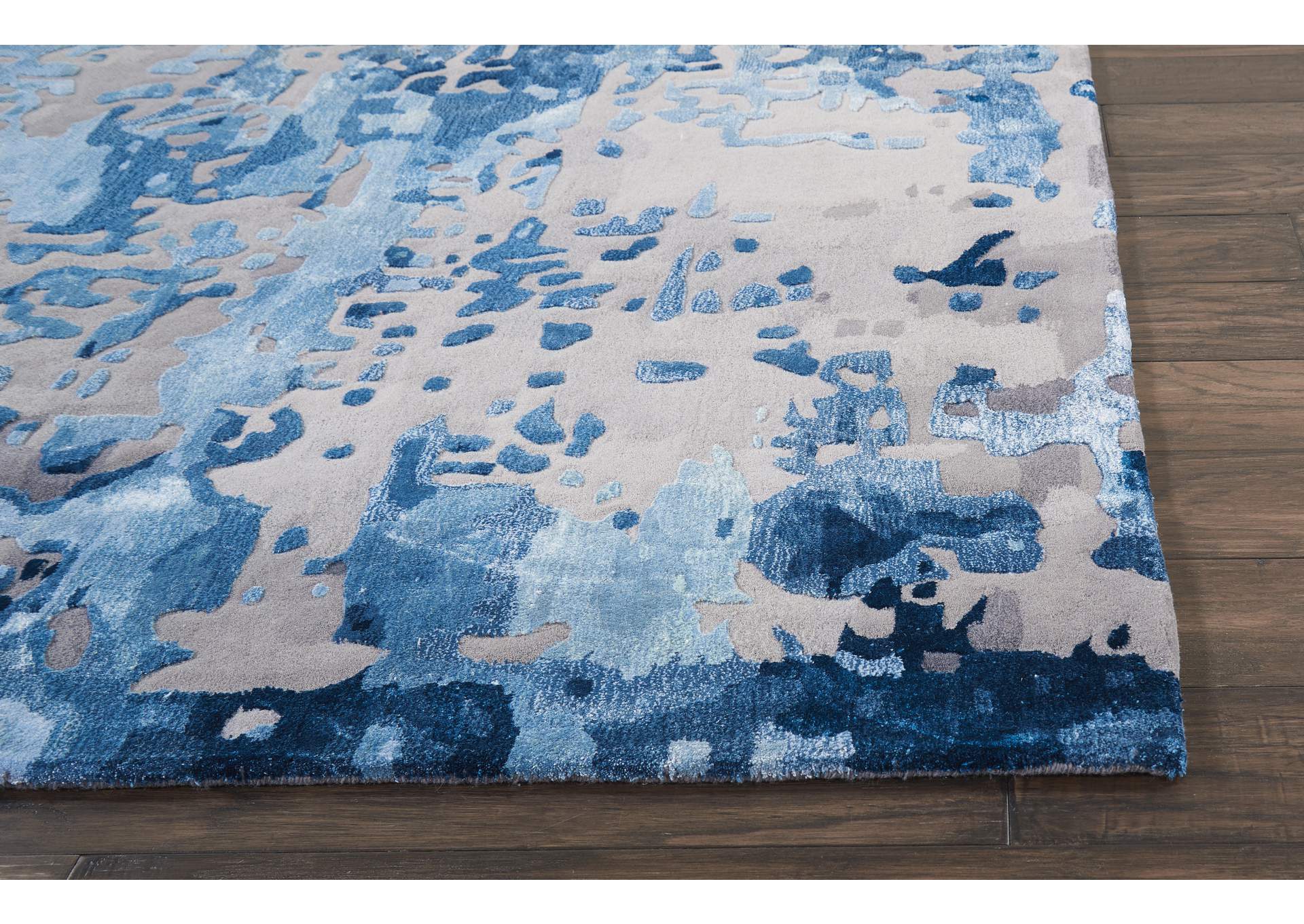 Nourison Prismatic 6'x8' Blue Grey Area Rug,Nourison