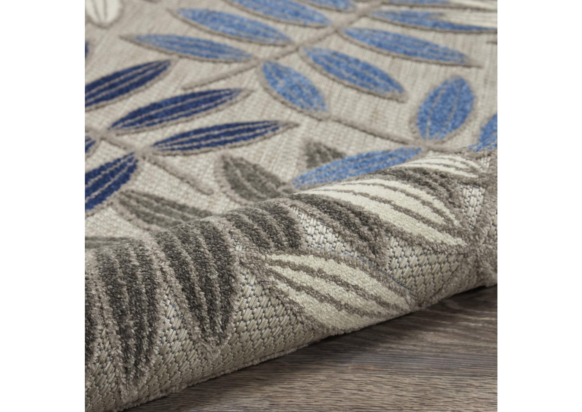 Nourison Aloha 3'x4' Blue Patio Area Rug,Nourison