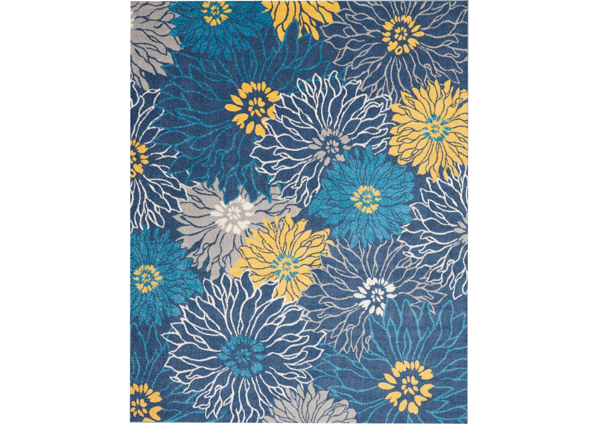 Nourison Passion PSN17 Blue 8'x10' Large Rug,Nourison