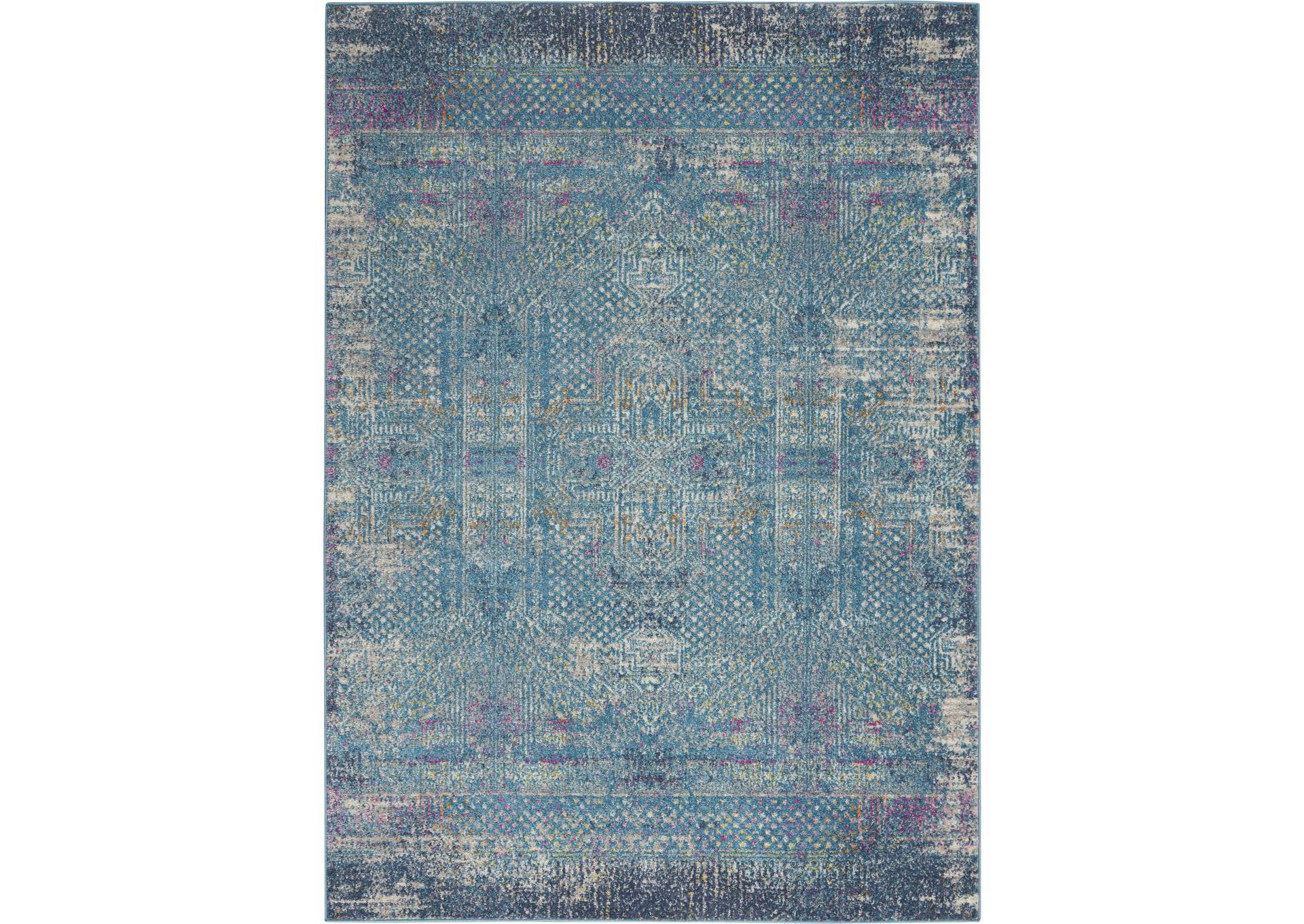 Nourison Passion 5'x7' Blue Area Rug,Nourison