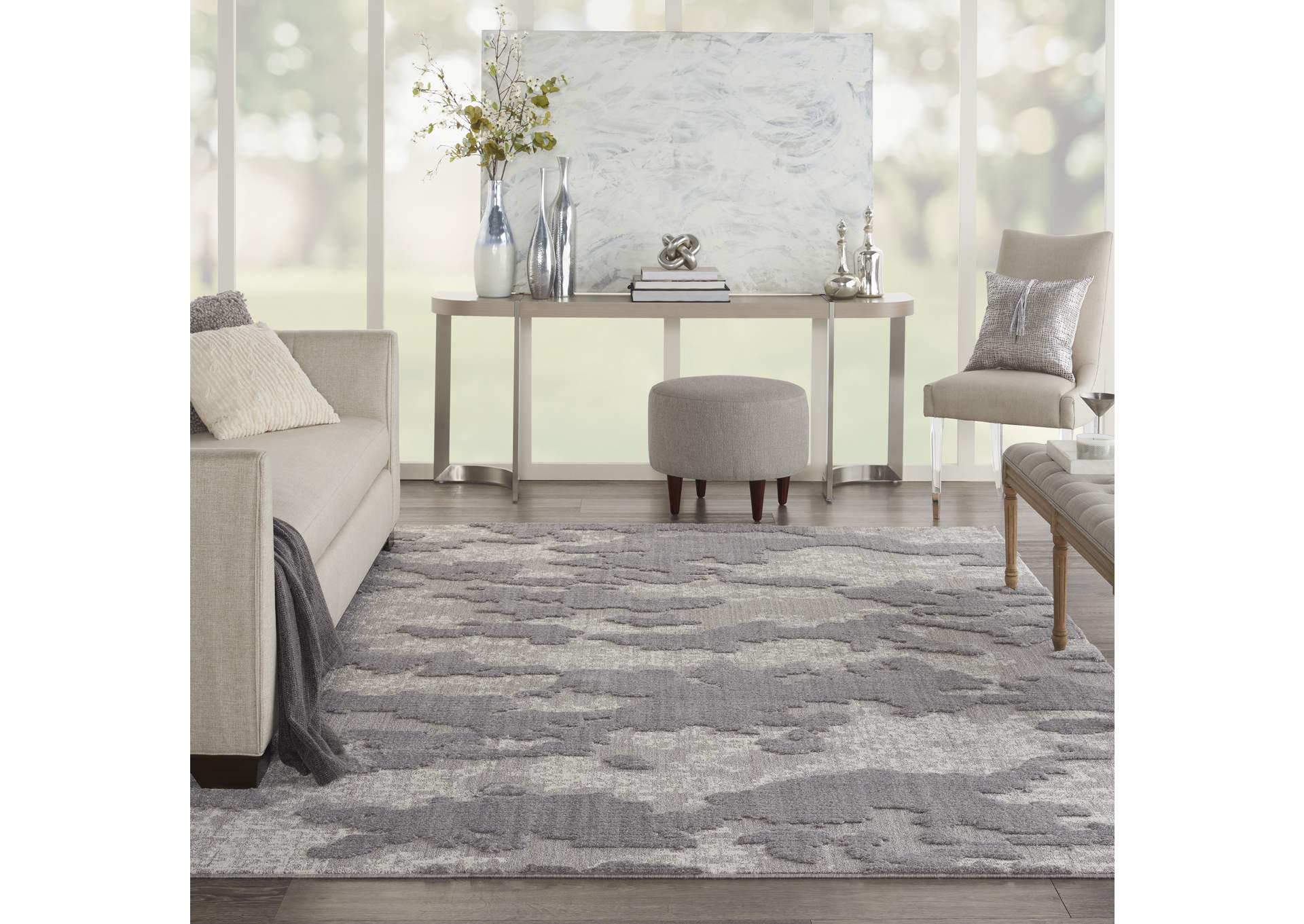 Nourison Zermatt 8' x 10' Ivory Neutral Area Rug,Nourison