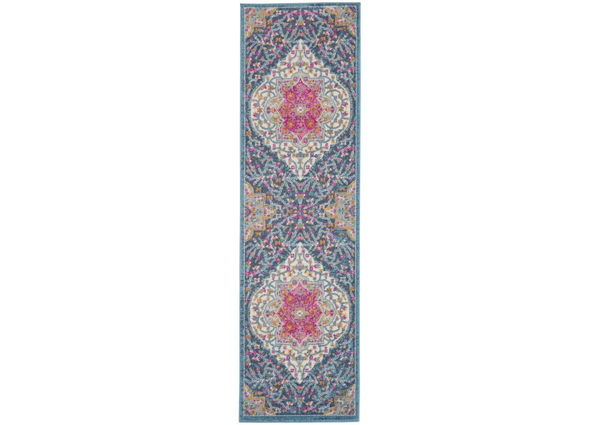 Nourison Passion 8' Runner Multicolor Area Rug,Nourison