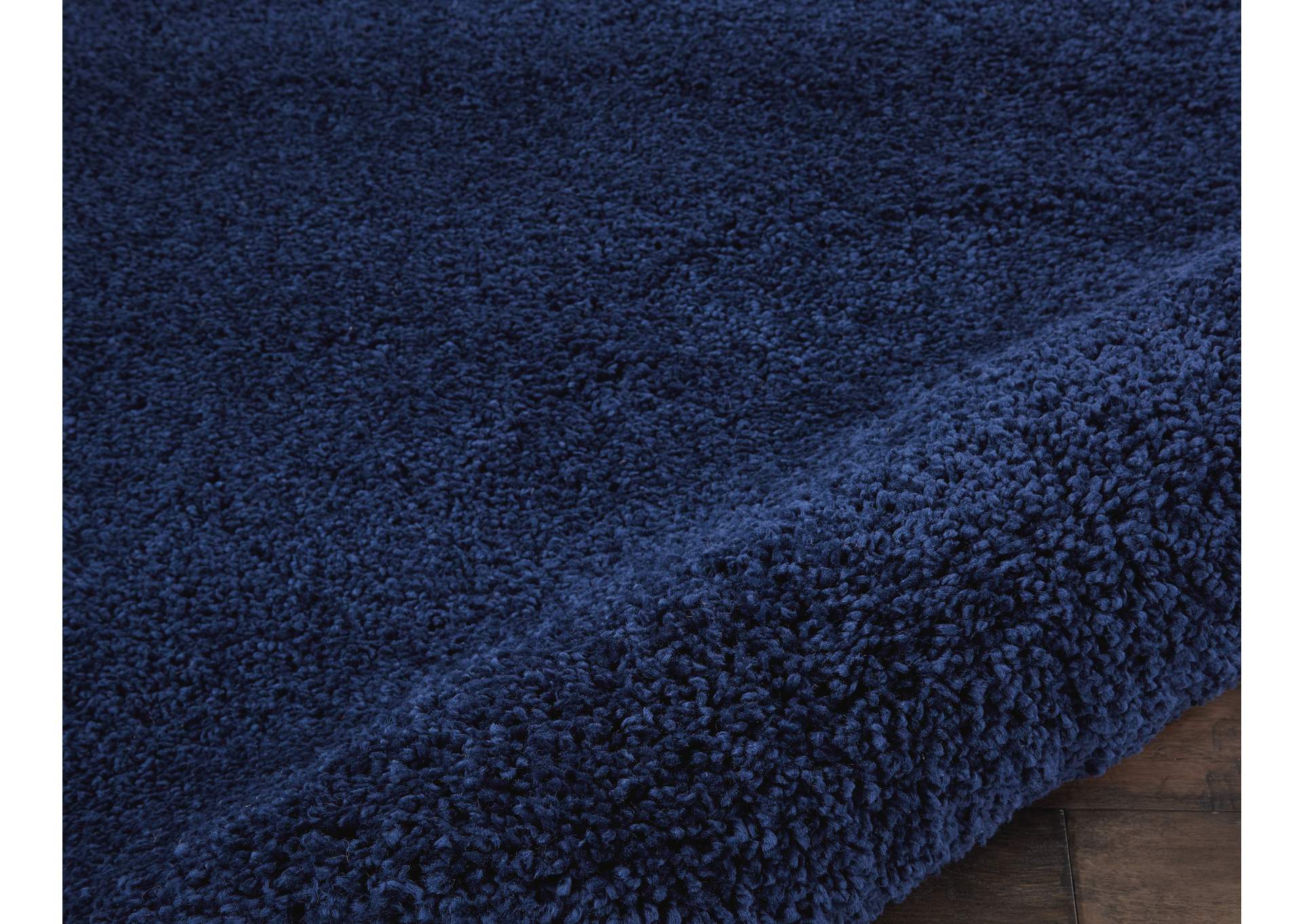 Nourison Malibu Shag MSG01 Dark Blue 8'x10' Large Rug,Nourison
