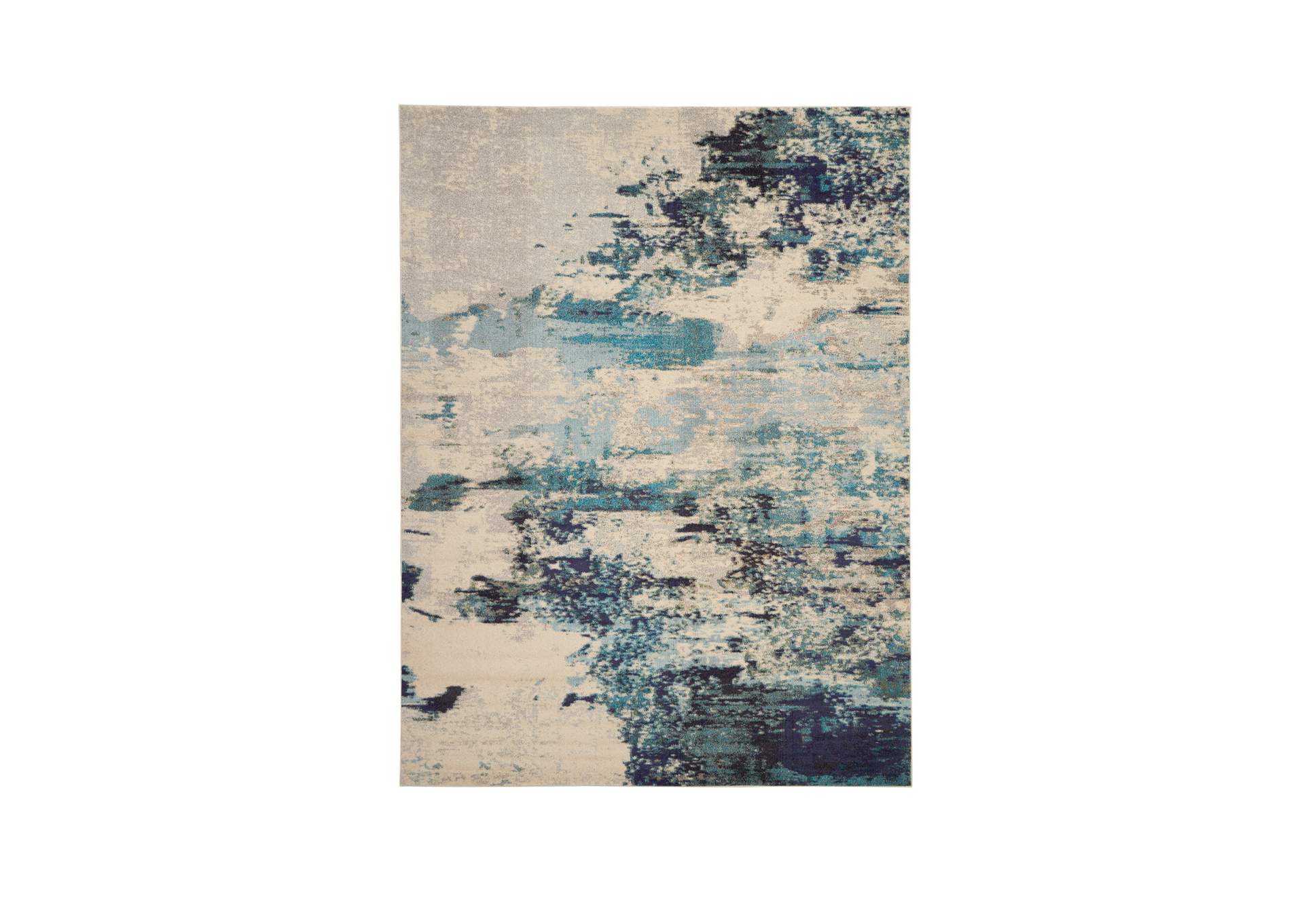 Nourison Celestial CES02 Blue and White 9'x12' Oversized Rug,Nourison