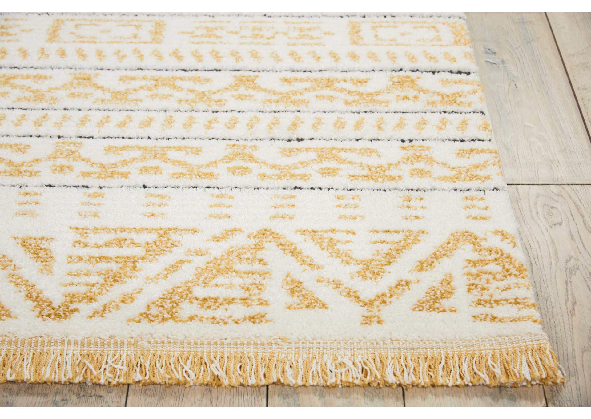Nourison Kamala DS503 Gold 4'x6' Area Rug,Nourison
