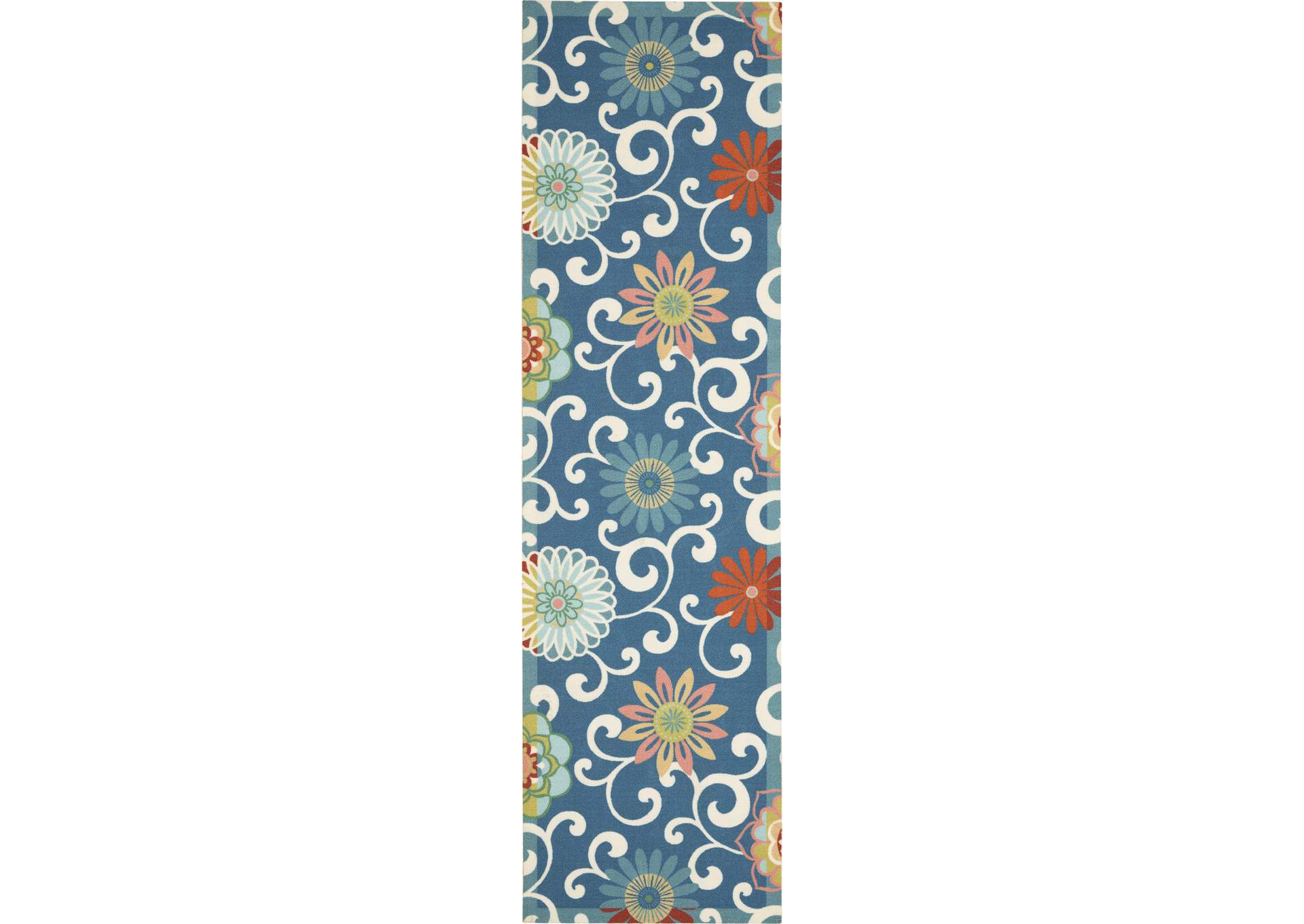 Waverly Wav01/Sun & Shade 8' Runner Area Rug,Nourison