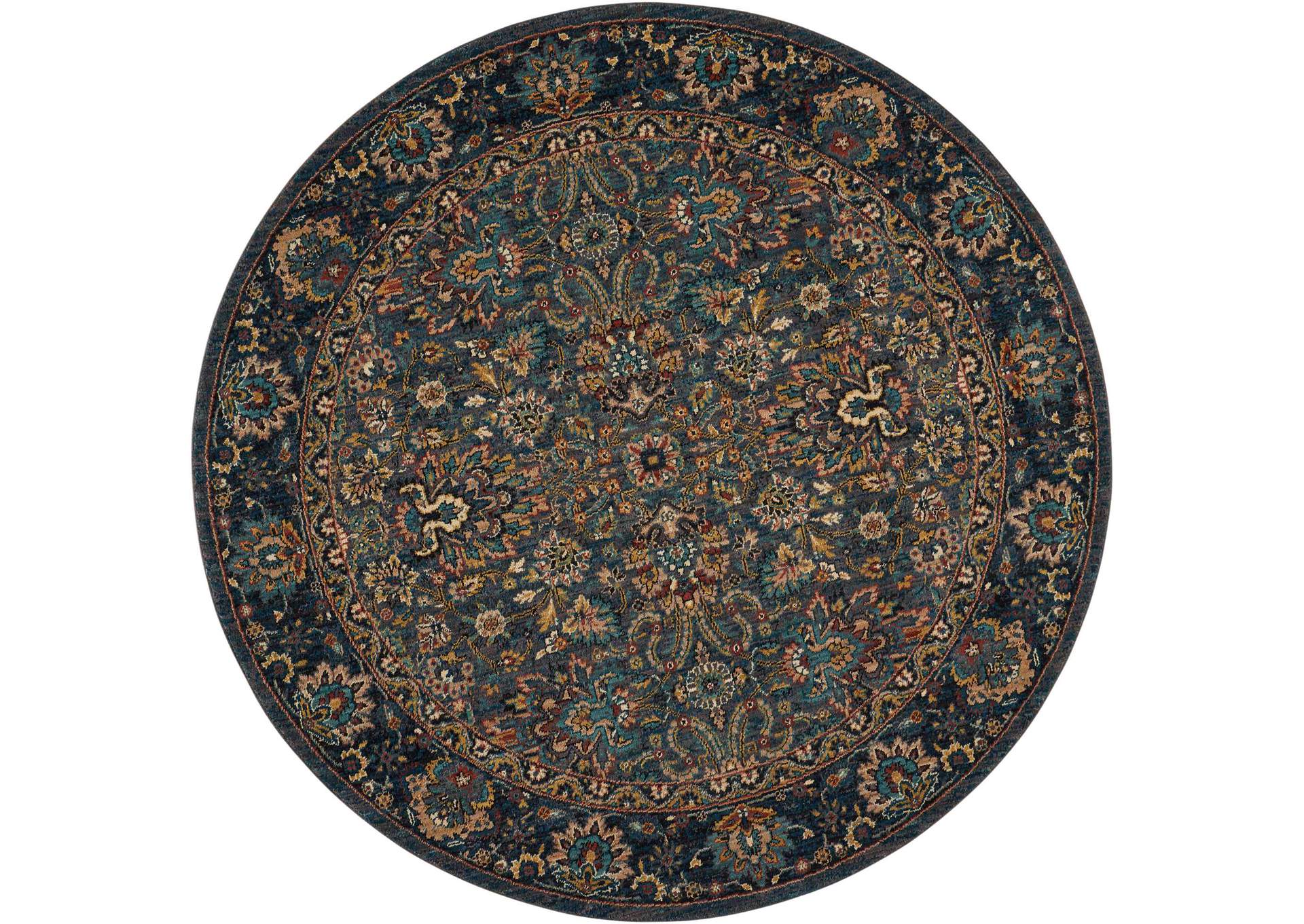 Nourison 2020 NR201 Grey 8' Round Area Rug,Nourison
