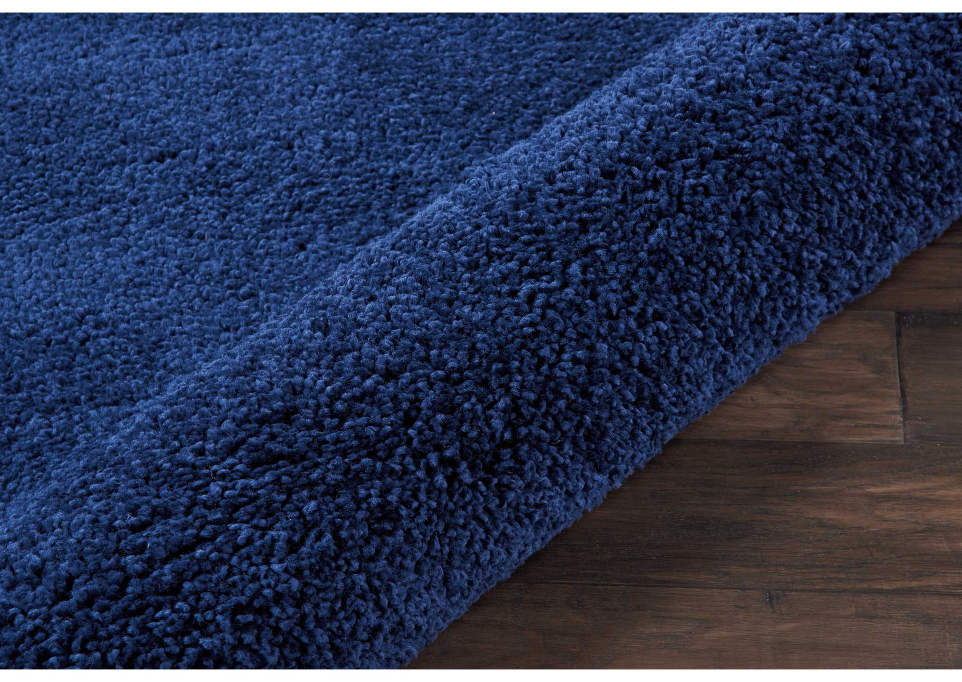 Nourison Malibu Shag MSG01 Dark Blue 3'x4' Area Rug,Nourison