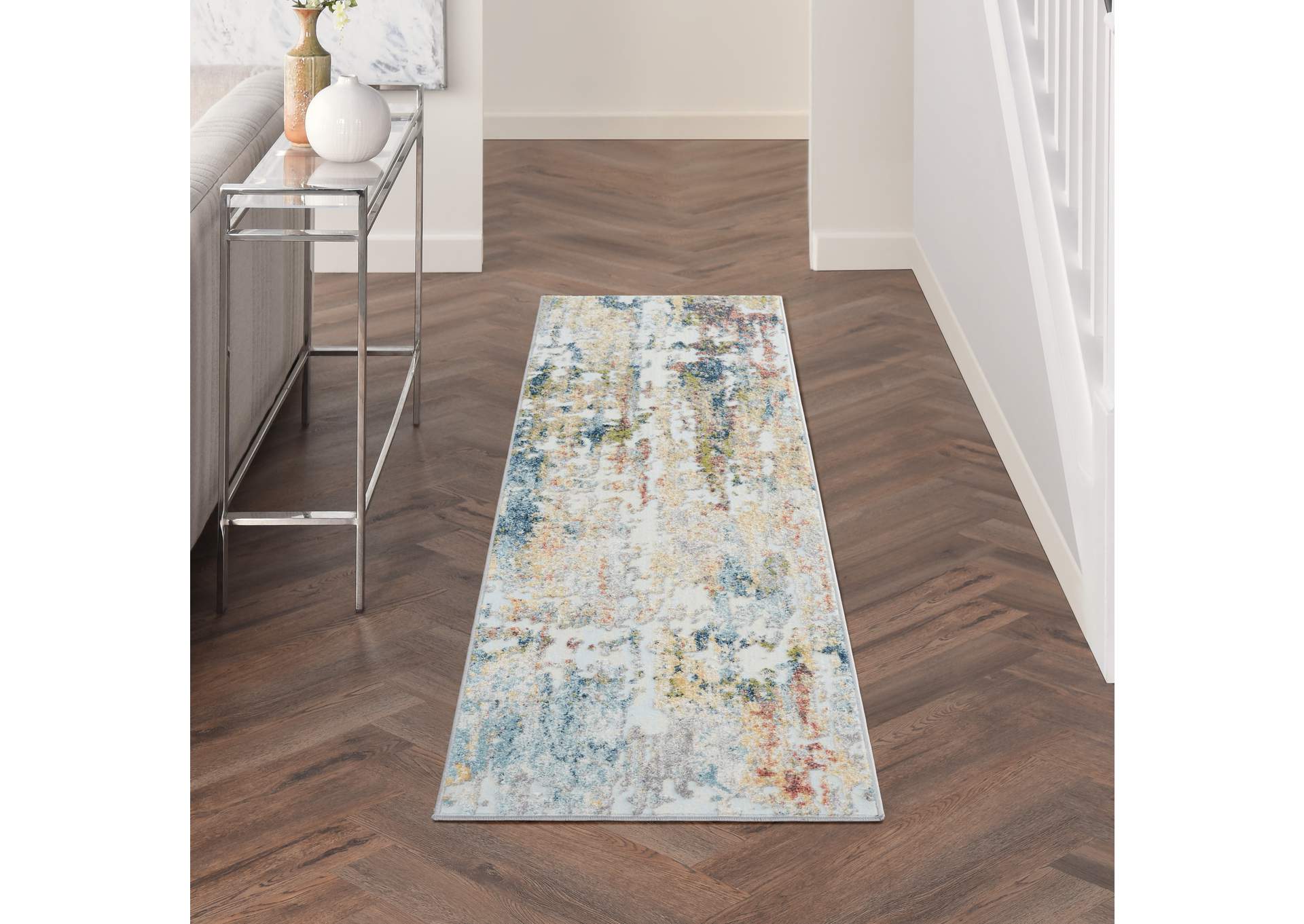 Nourison Trance 8' Runner Area Rug,Nourison
