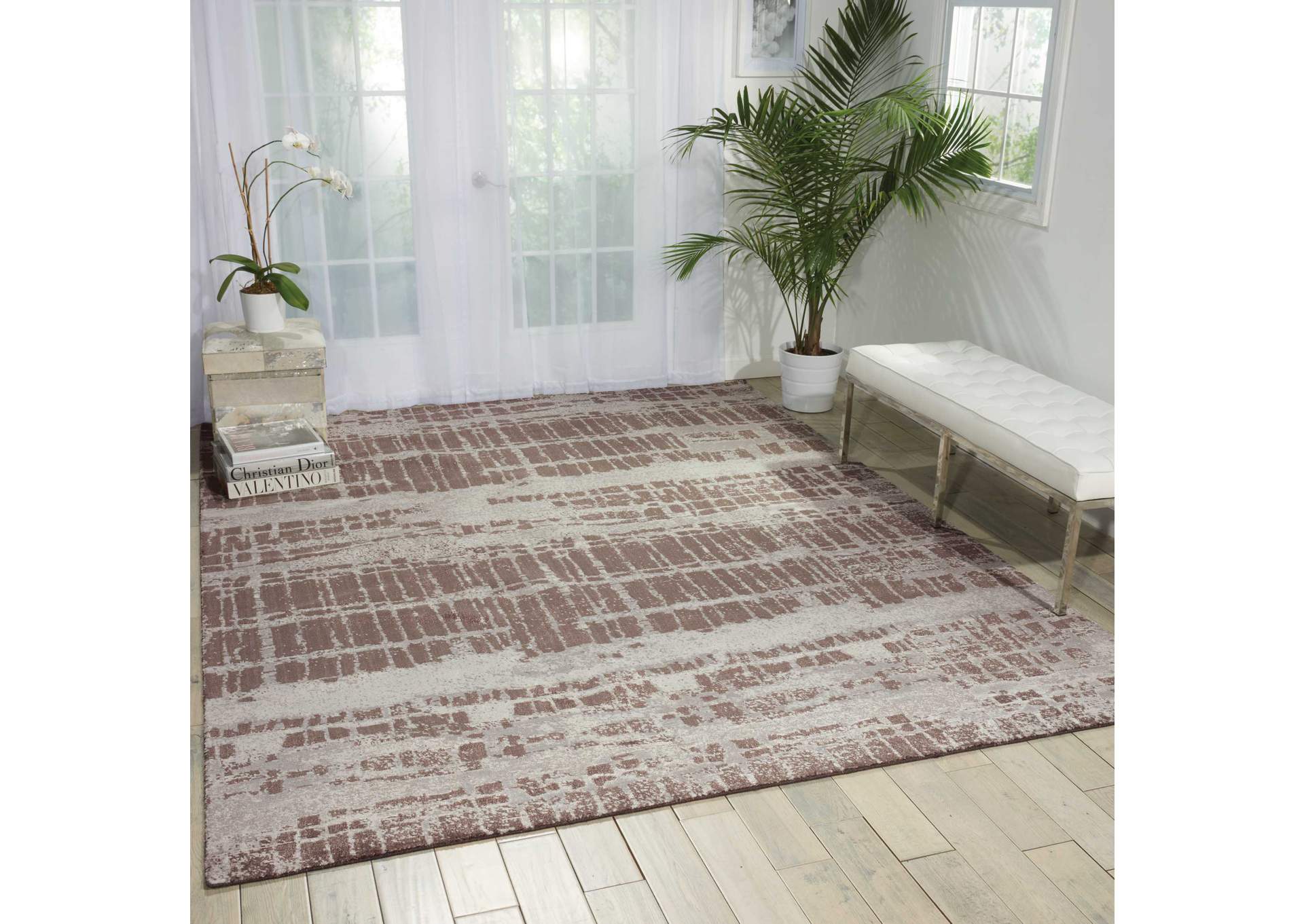 Nourison Twilight TWI10 Charcoal and Grey 12'x15' Oversized Rug,Nourison