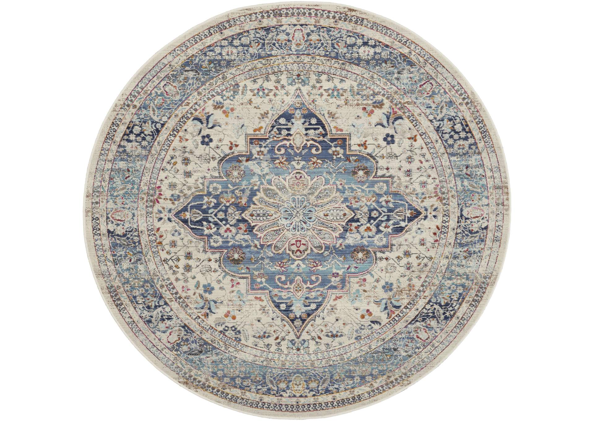 Nourison Vintage Kashan 6' Round Area Rug,Nourison