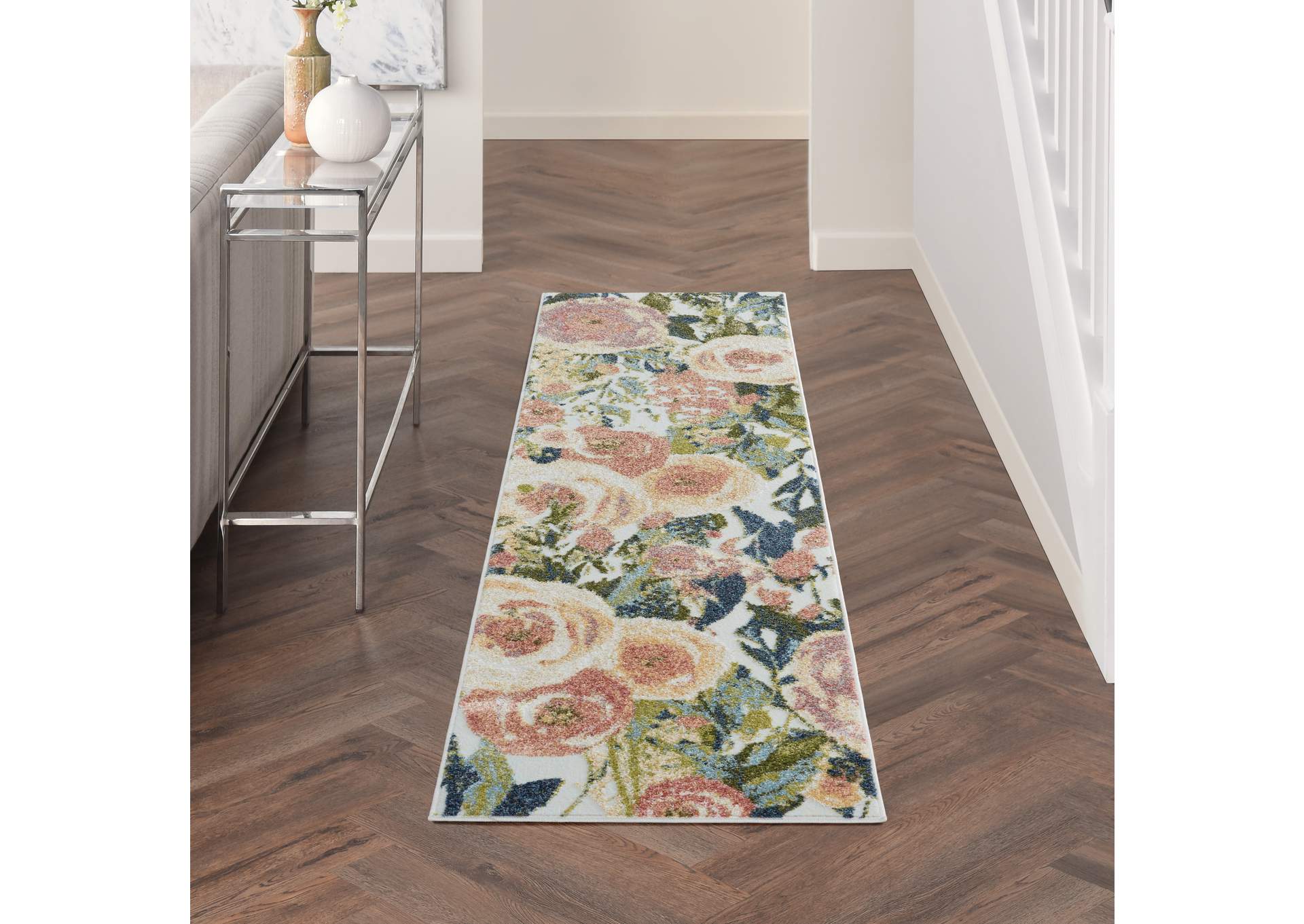 Nourison Trance 8' Runner Area Rug,Nourison