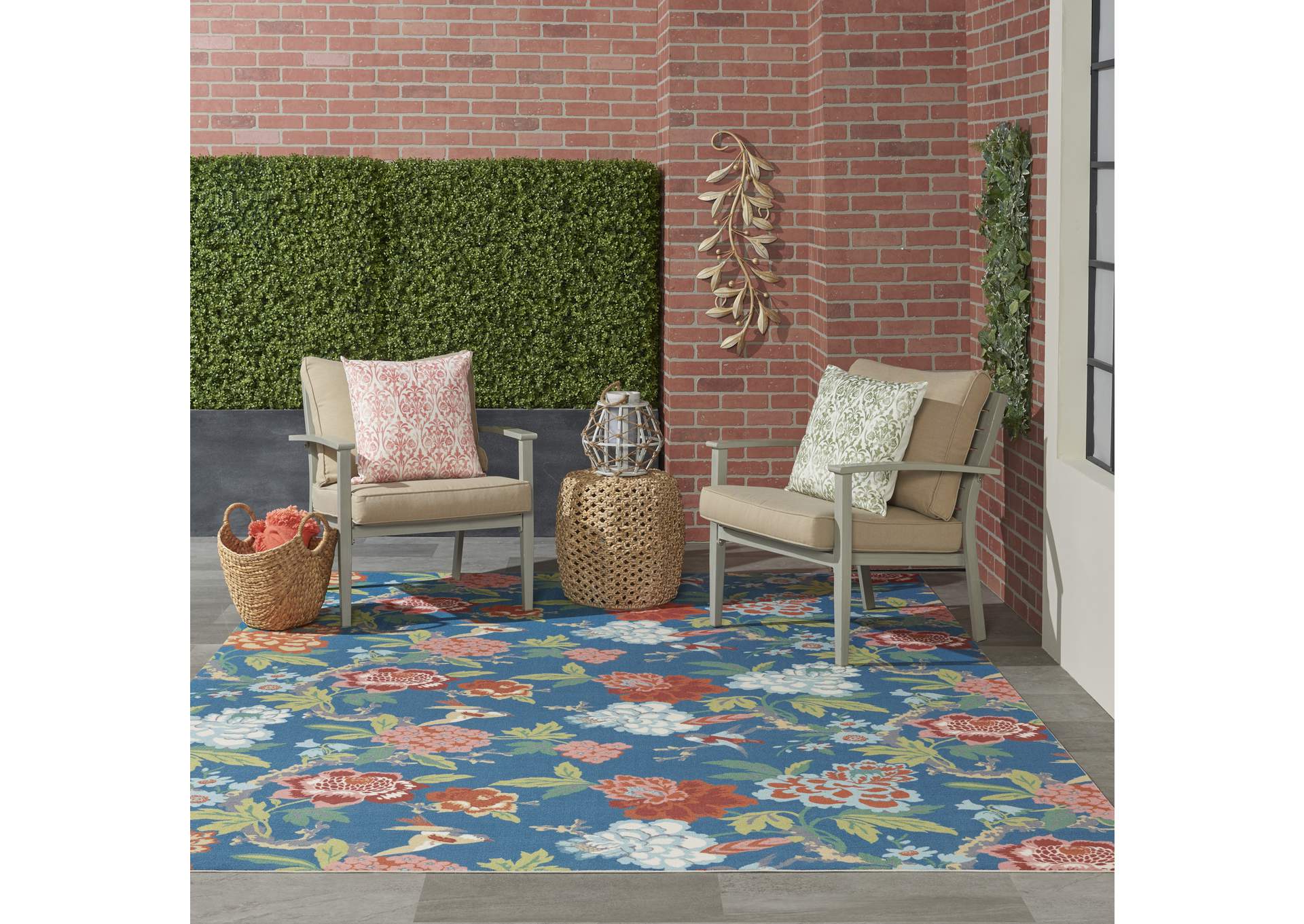 Waverly Wav01/Sun & Shade 10' x 13' Area Rug,Nourison