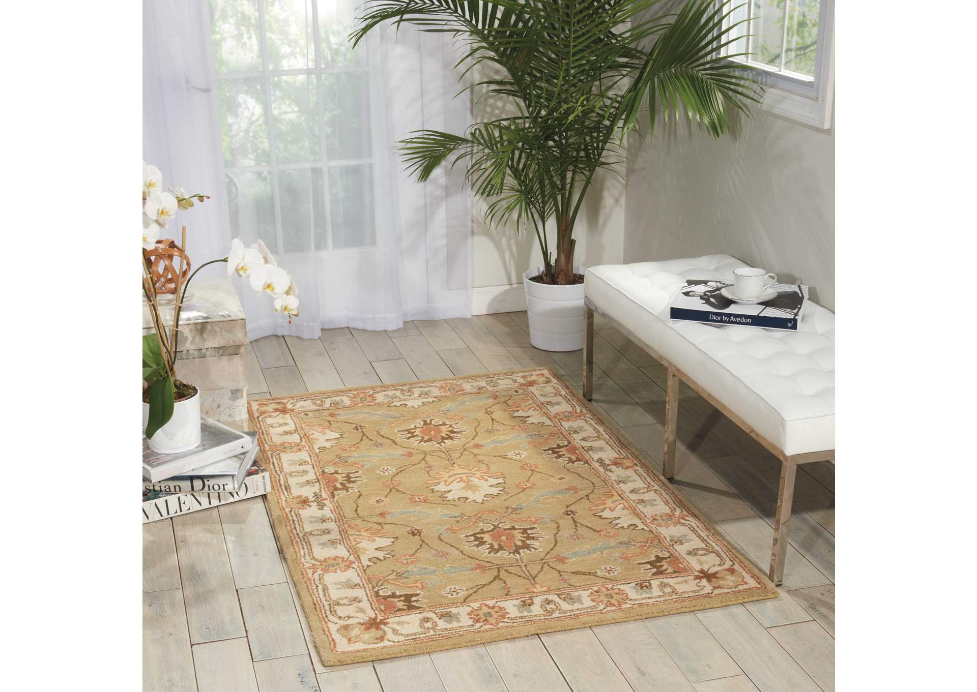 Nourison India House IH76 Green 4'x6' Area Rug,Nourison