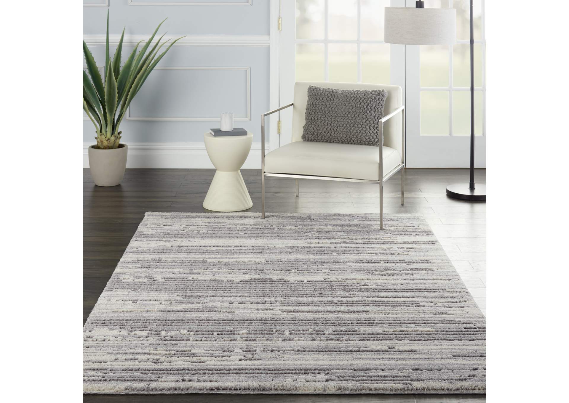Nourison Zermatt 5' x 7' Ivory Neutral Area Rug,Nourison