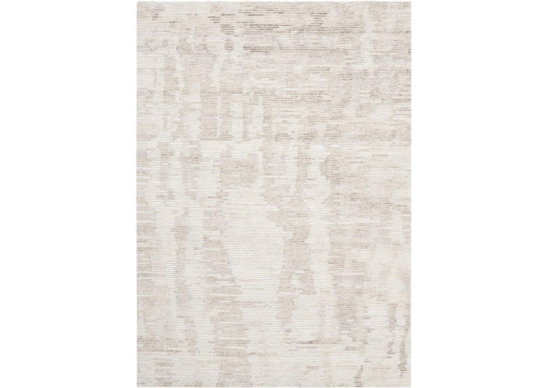 Nourison Ellora ELL01 Grey and White 6'x8' Modern Area Rug,Nourison