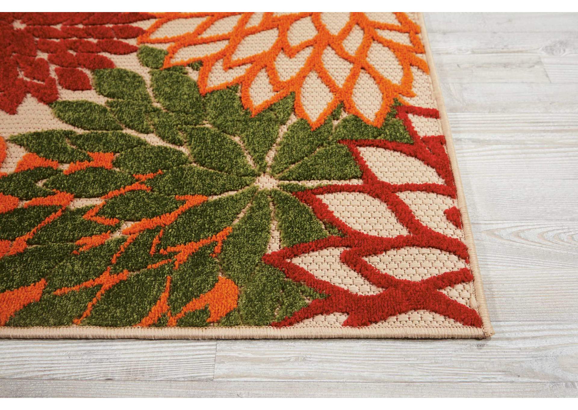 Nourison Aloha ALH05 Green 3'x4' Indoor-outdoor Area Rug,Nourison