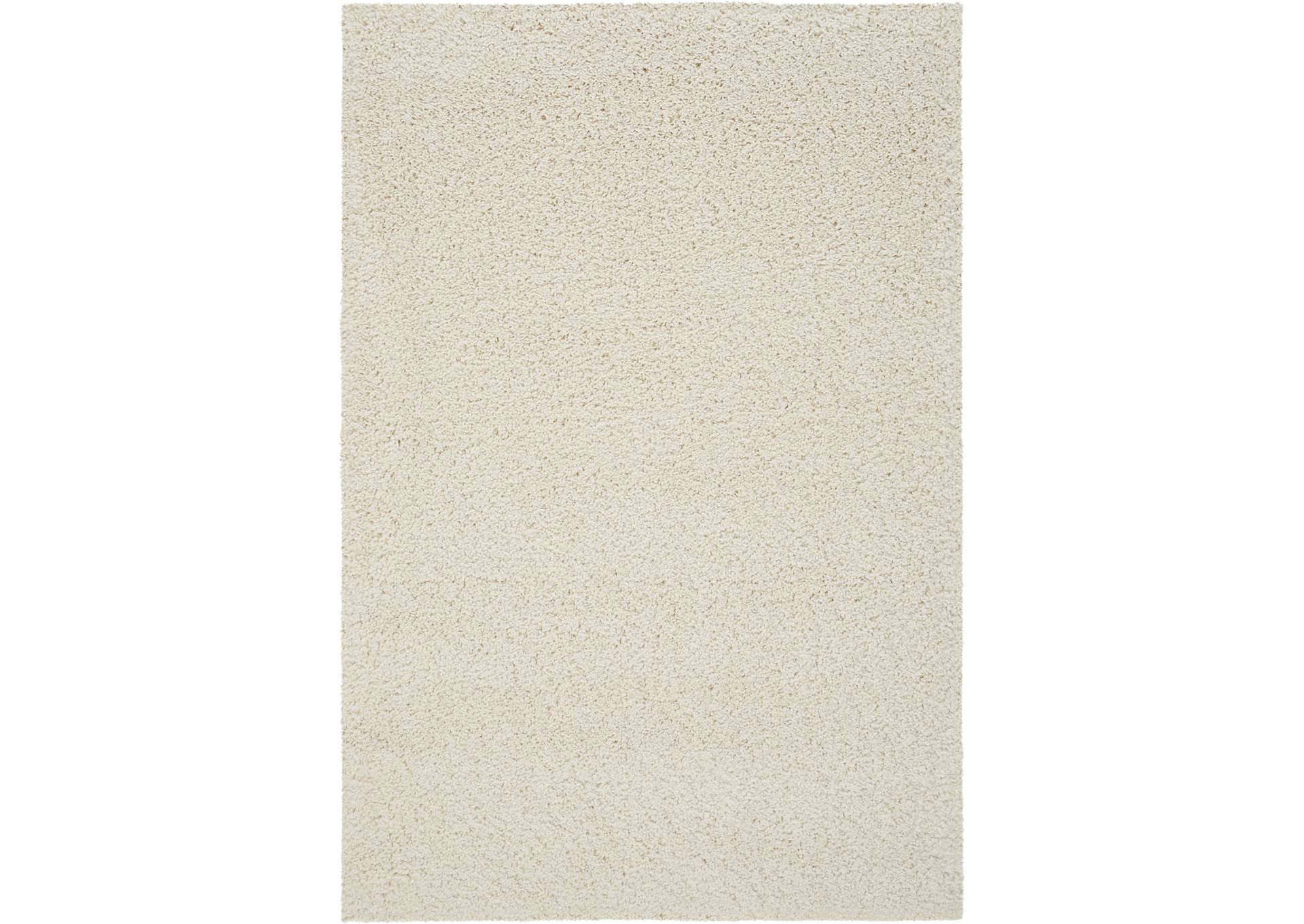 Nourison Malibu Shag MSG01 White 4'x6' Area Rug,Nourison