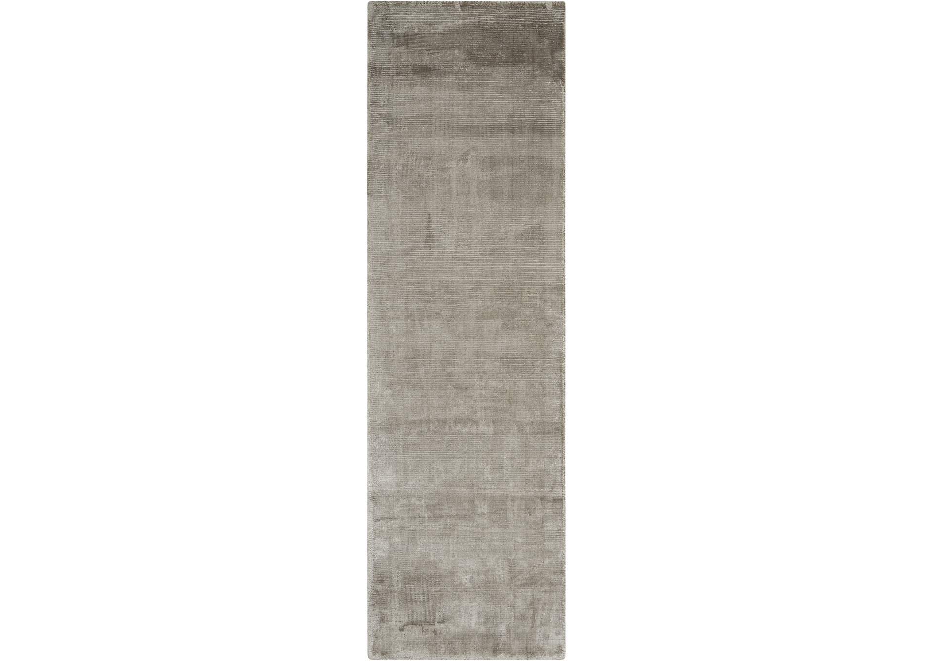 Calvin Klein Home Lunar LUN1 Grey 8' Runner Hallway Rug,Nourison