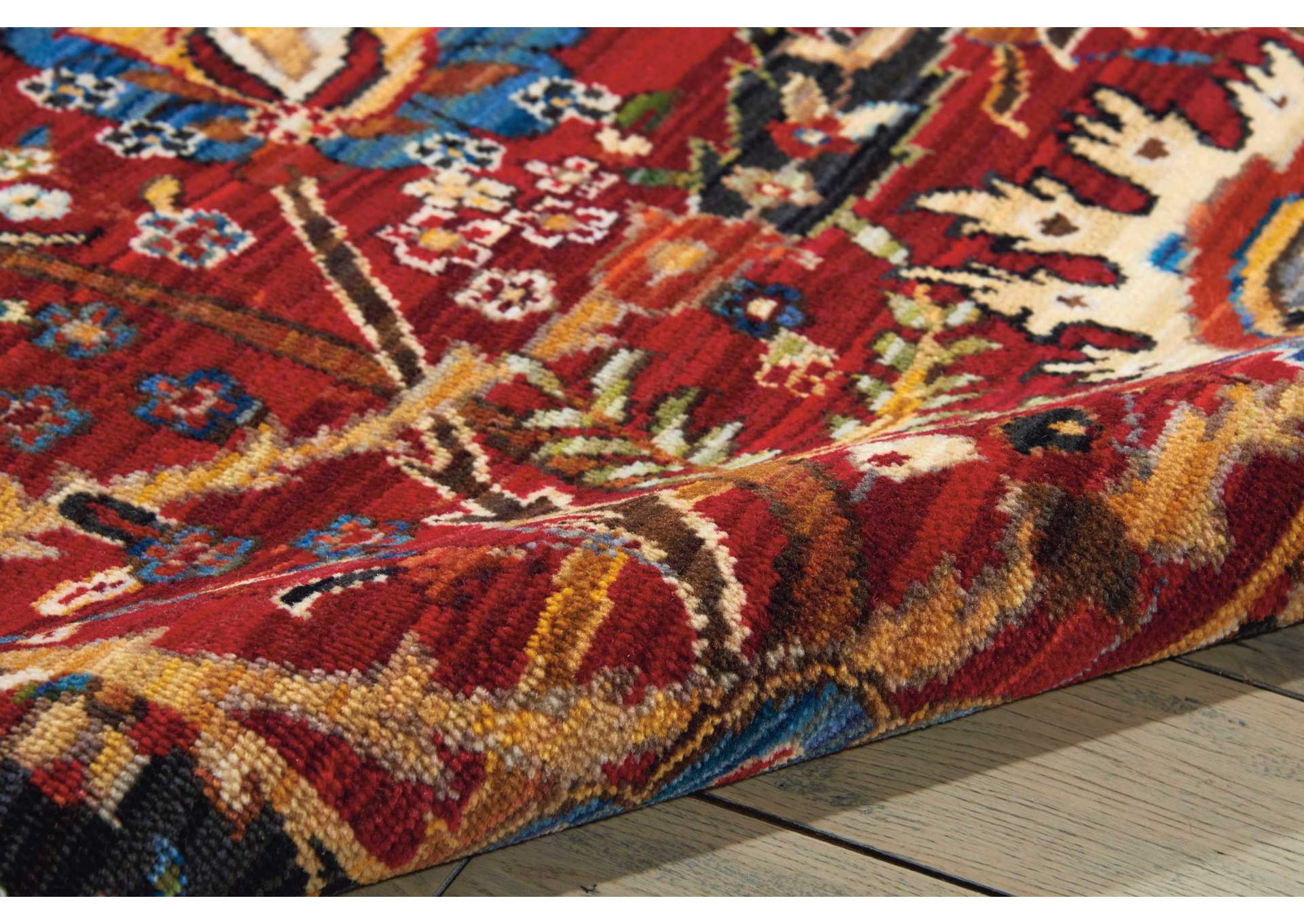 Nourison Rhapsody RH015 Red 10'x14' Rug,Nourison