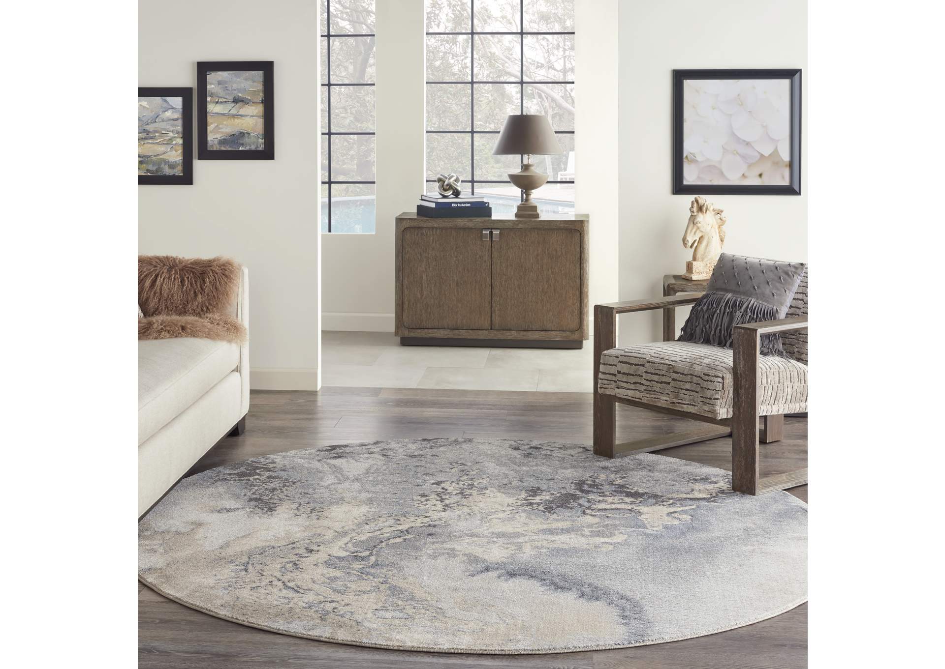 Nourison Maxell 8' Round Area Rug,Nourison