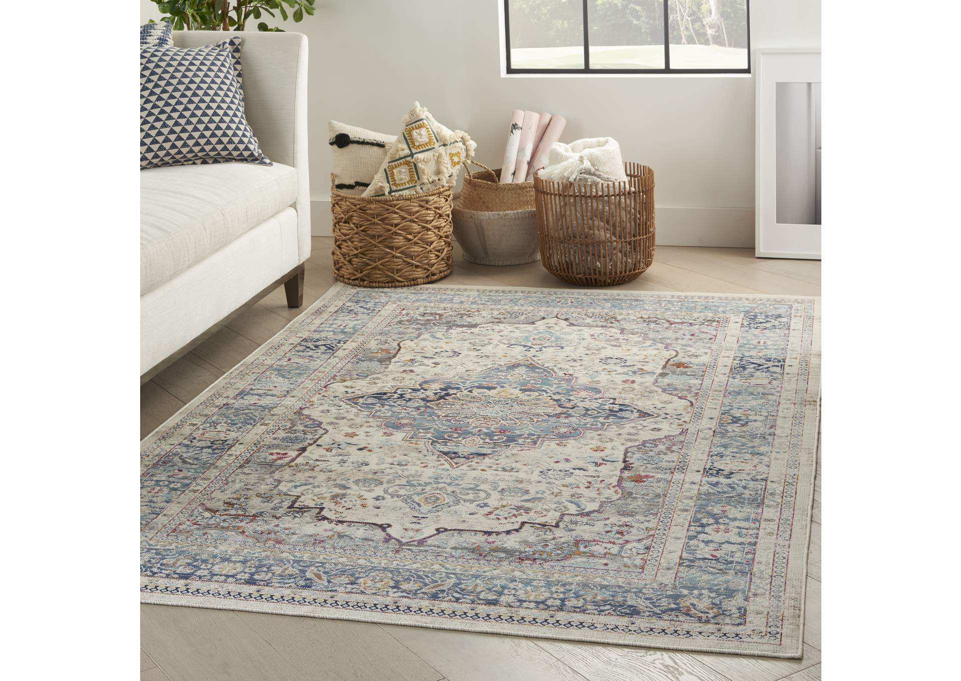 Nourison Vintage Kashan 5' x 8' Area Rug,Nourison