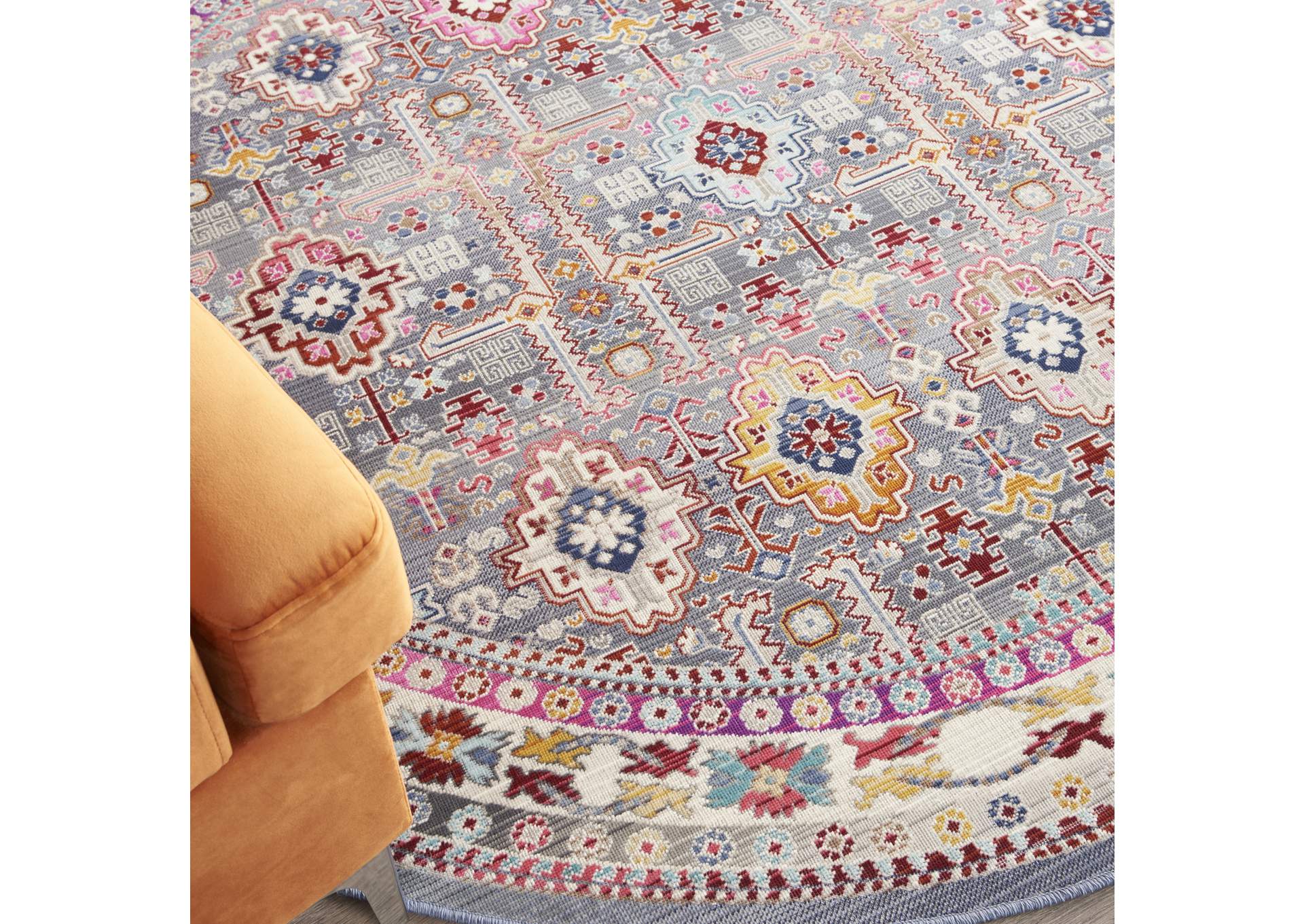 Nourison Vintage Kashan 6' Round Area Rug,Nourison