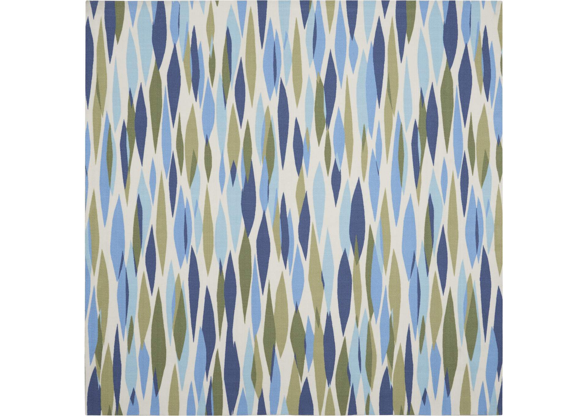 Waverly Sun N Shade SND01 Green 7' Square Rug,Nourison