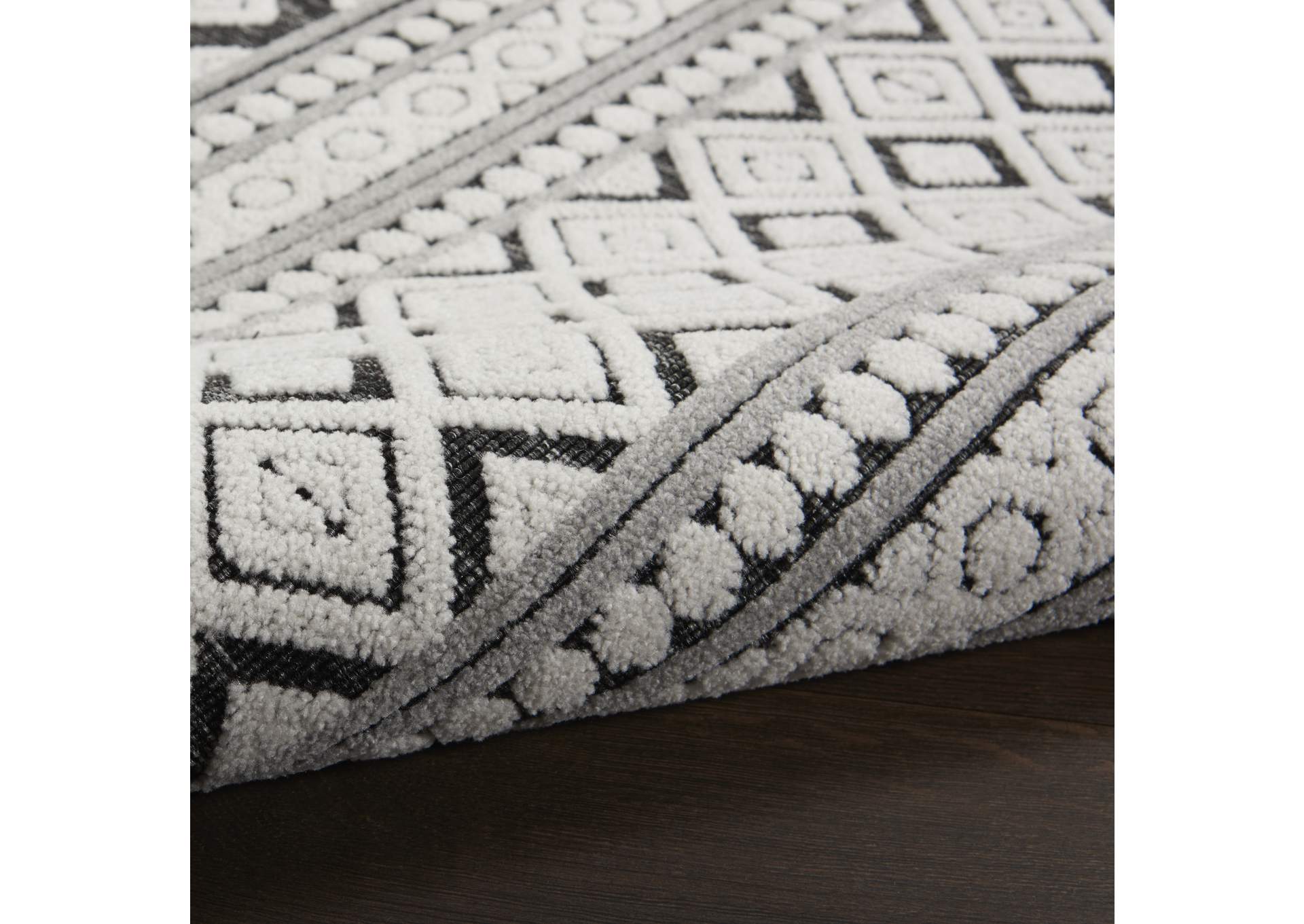 Nourison Key Largo 8'x10' Dark Grey Area Rug,Nourison