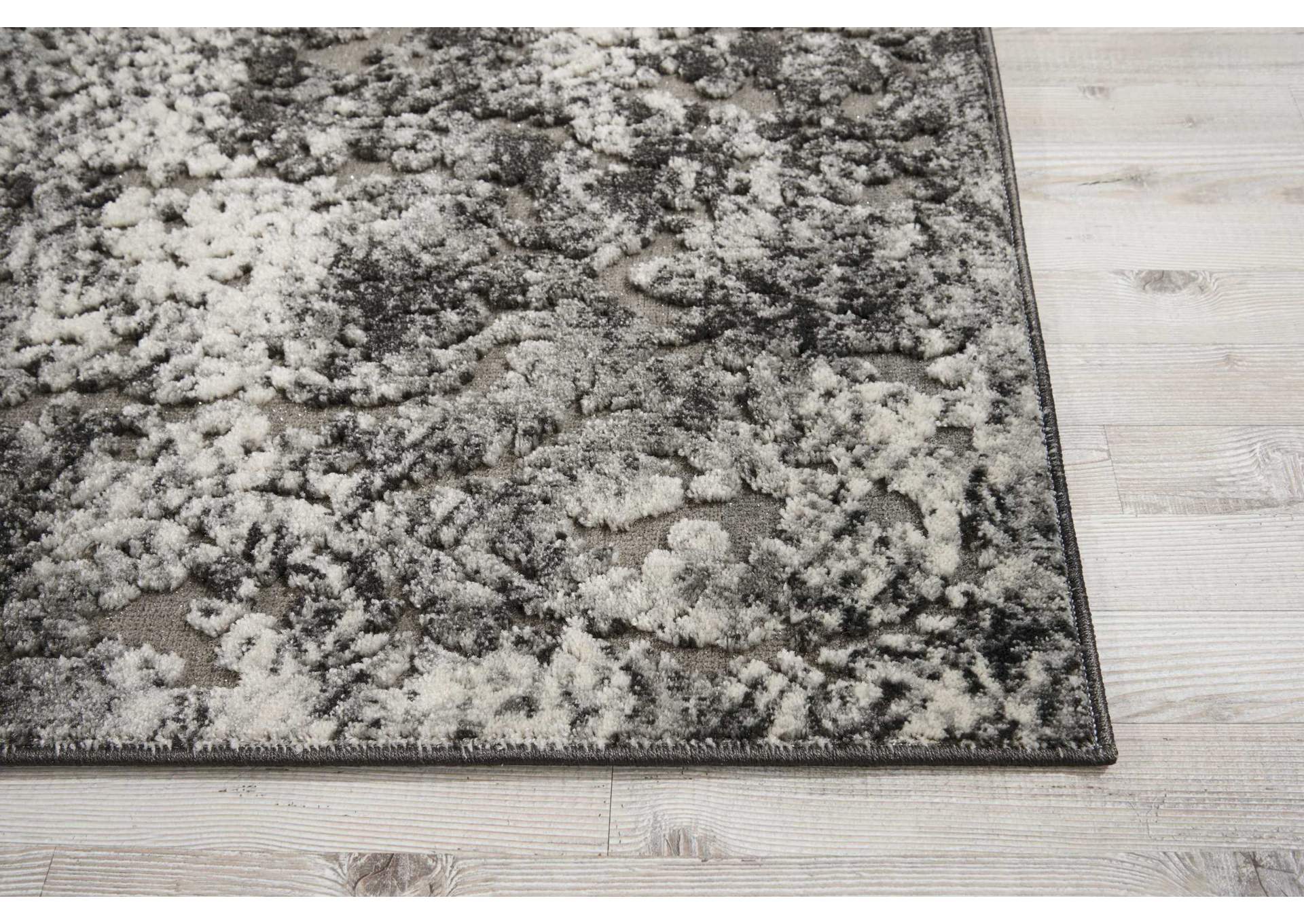 Michael Amini Gleam MA603 Beige 8' Runner Hallway Rug,Nourison