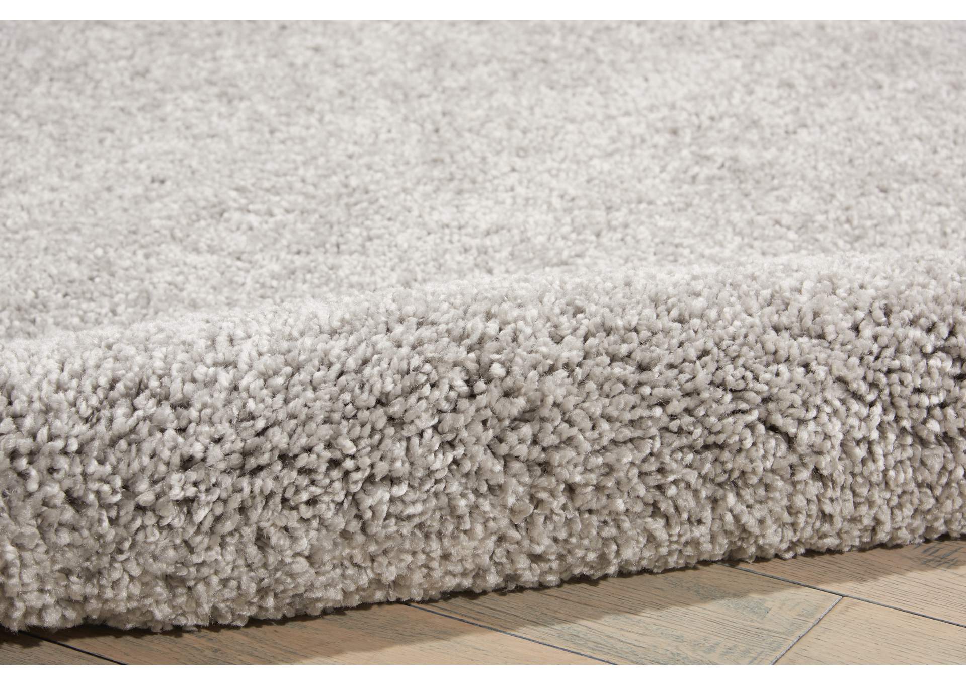Nourison Malibu Shag MSG01 Grey 5'x7' Area Rug,Nourison