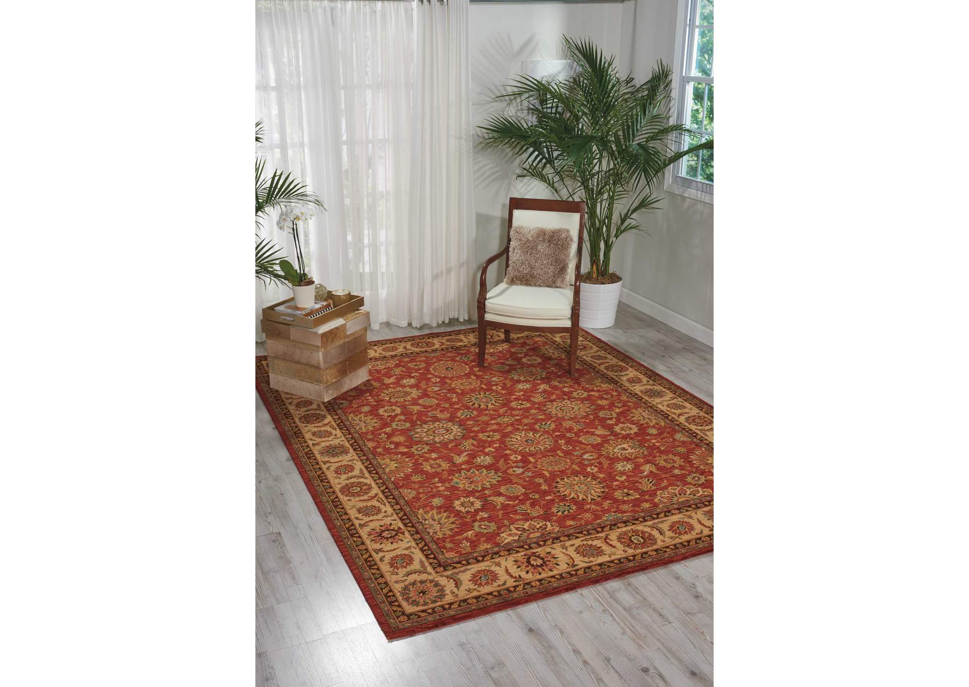 Nourison Living Treasures LI05 Brown 5'x8' Area Rug,Nourison