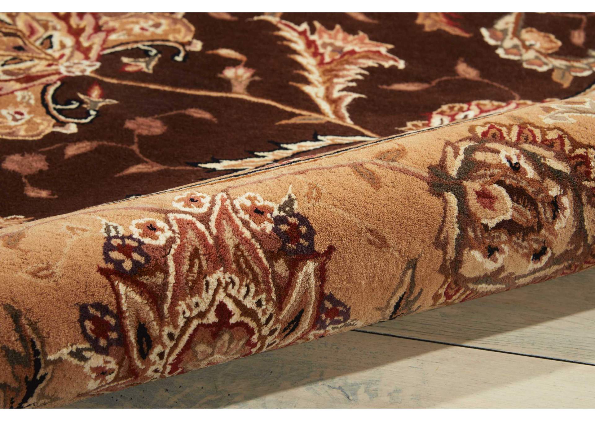 Nourison 2000 2206 Brown 10' Octagon Area Rug,Nourison