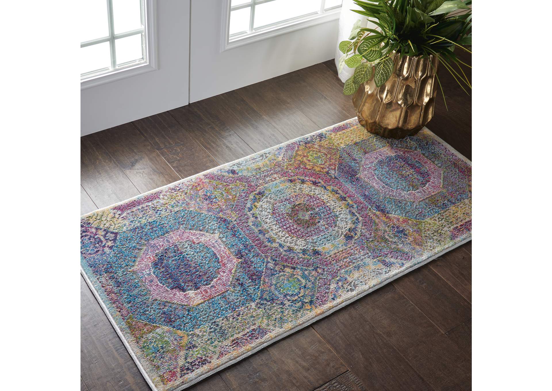 Nourison Ankara Global ANR05 Multicolor Boho Area Rug,Nourison