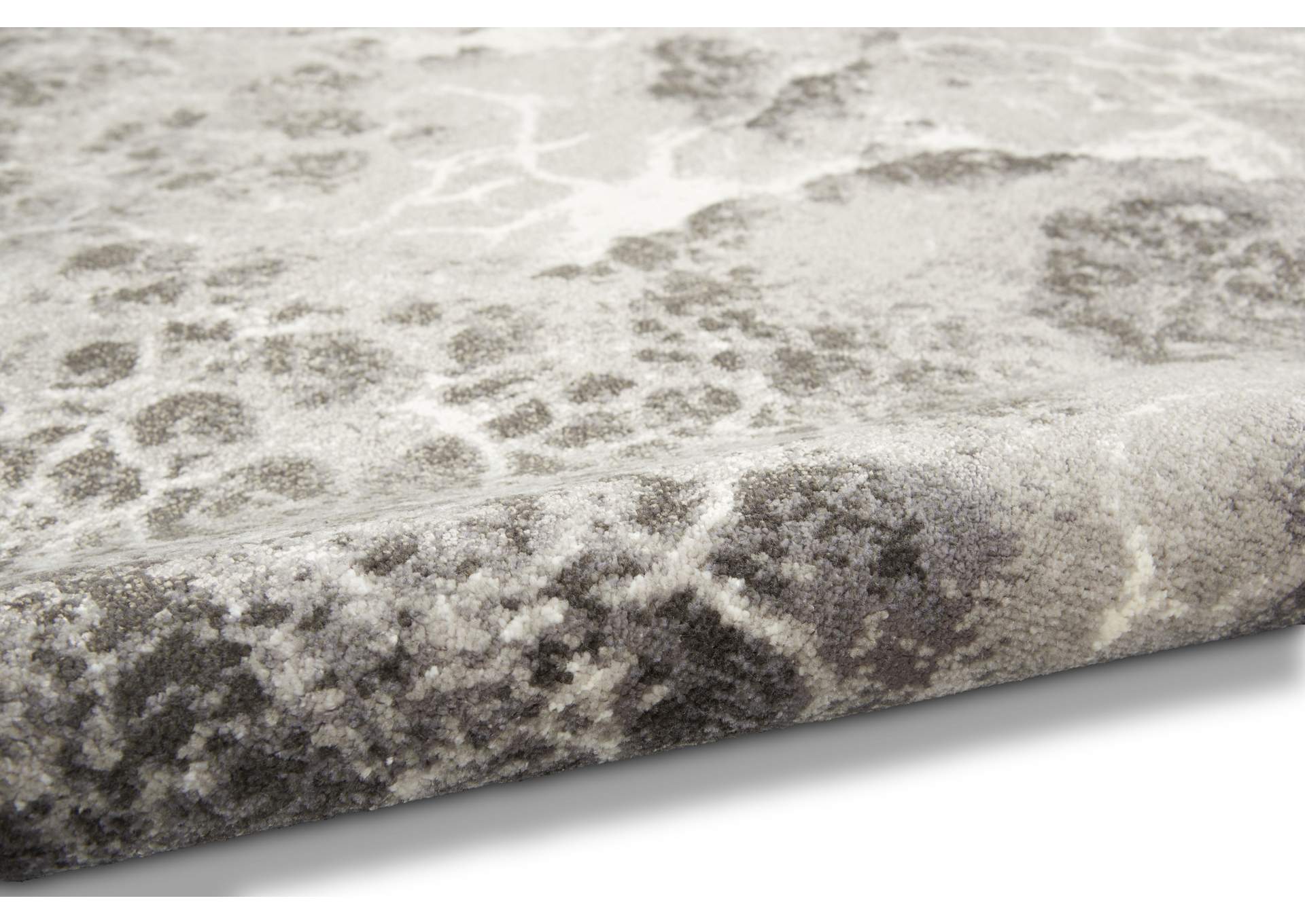 Calvin Klein Gradient 6' x 8' Grey and White Artistic Area Rug,Nourison