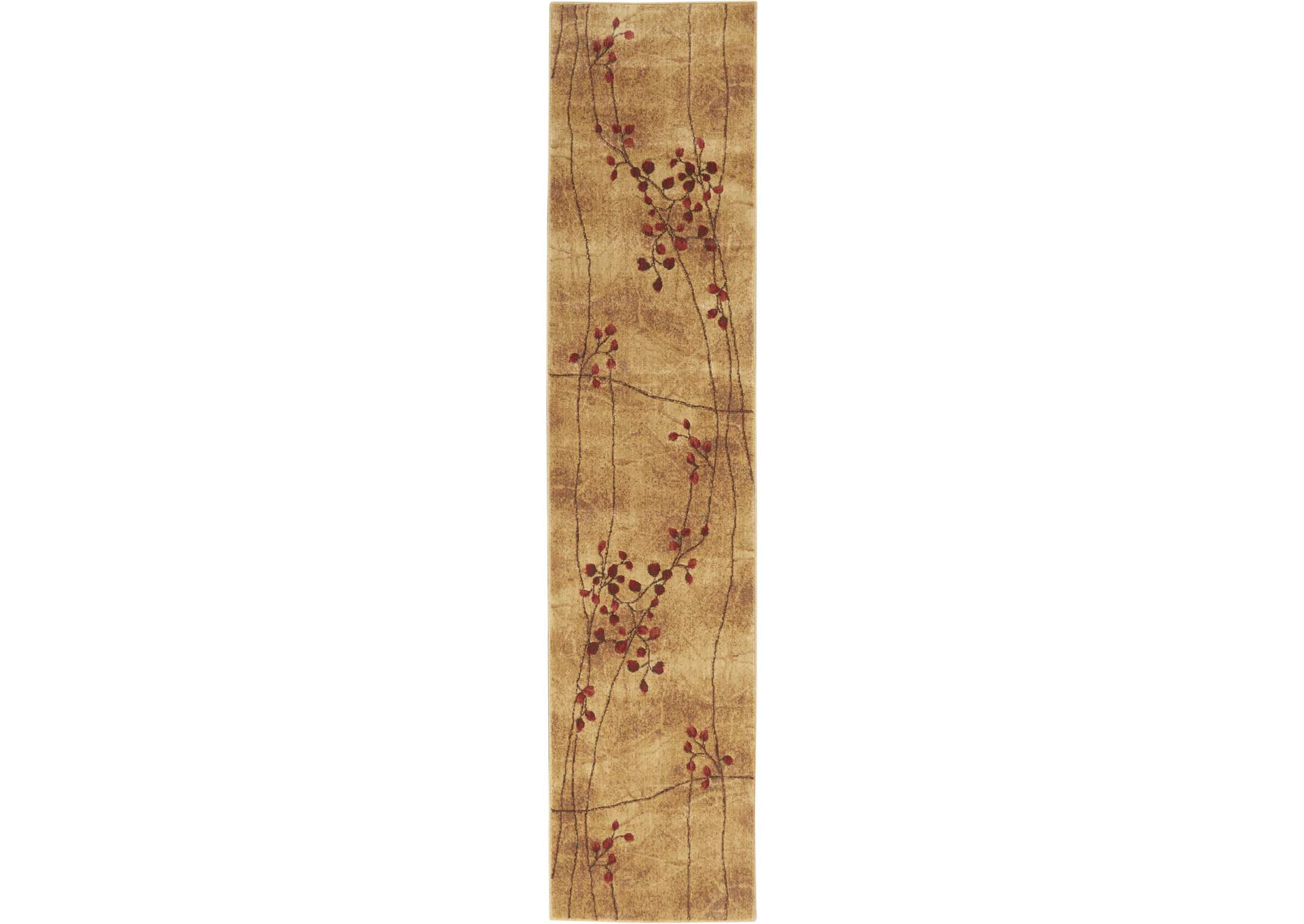 Nourison Somerset ST74 Brown 10' Runner Hallway Rug,Nourison