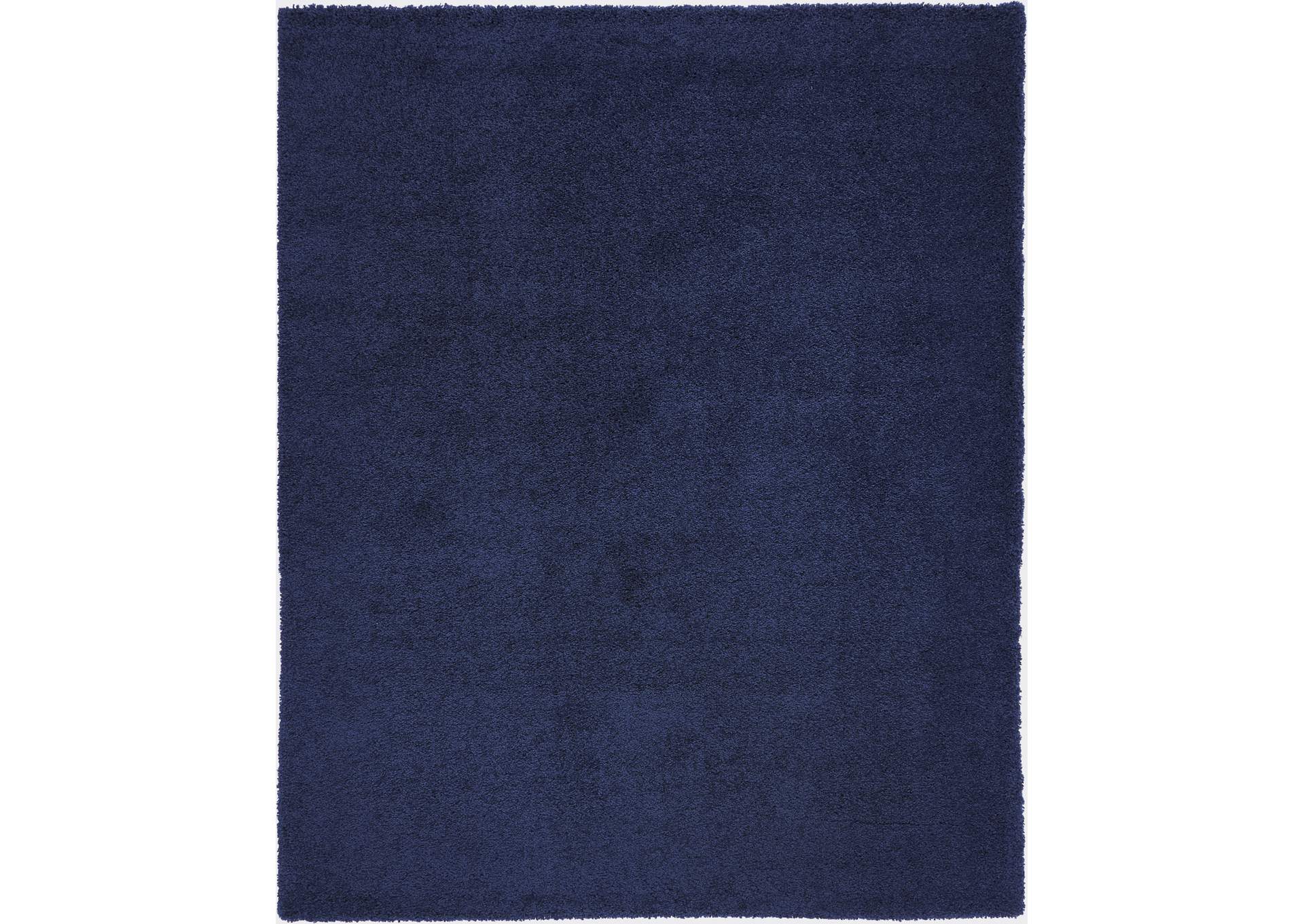 Nourison Malibu Shag MSG01 Dark Blue 8'x10' Large Rug,Nourison
