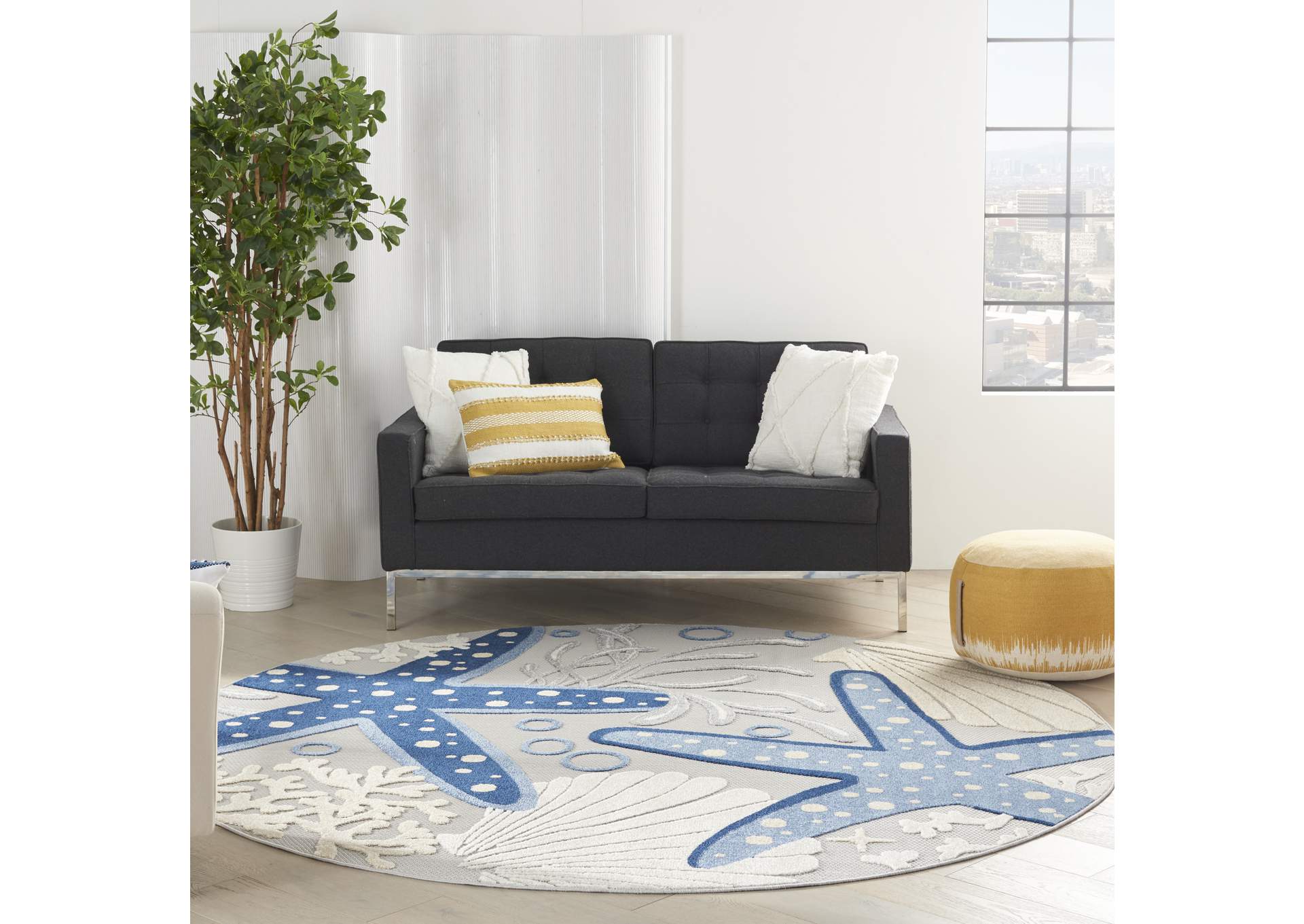 Nourison Aloha 8' Round Area Rug,Nourison