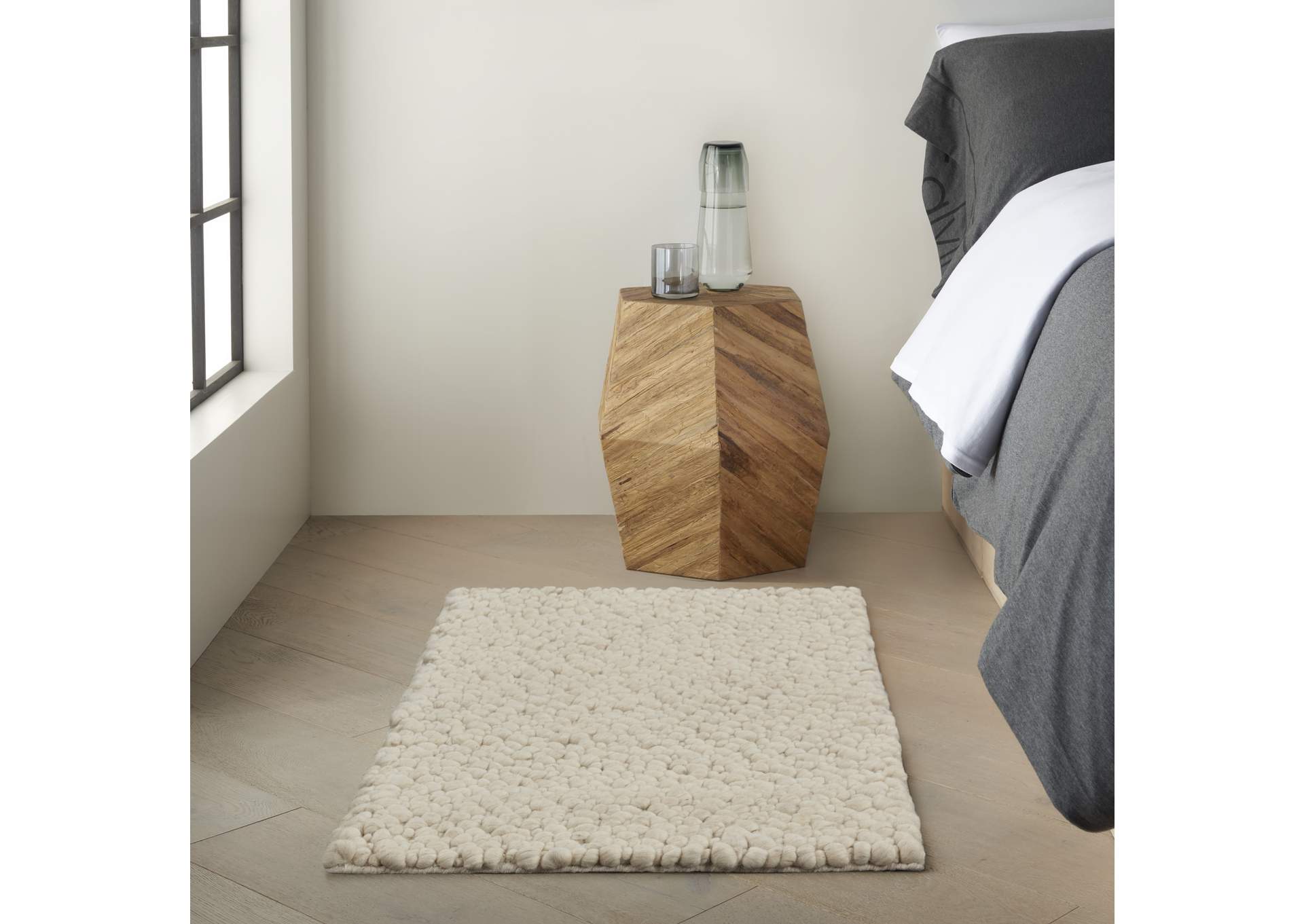Calvin Klein Ck940 Riverstone 2'x3' Ivory Area Rug,Nourison