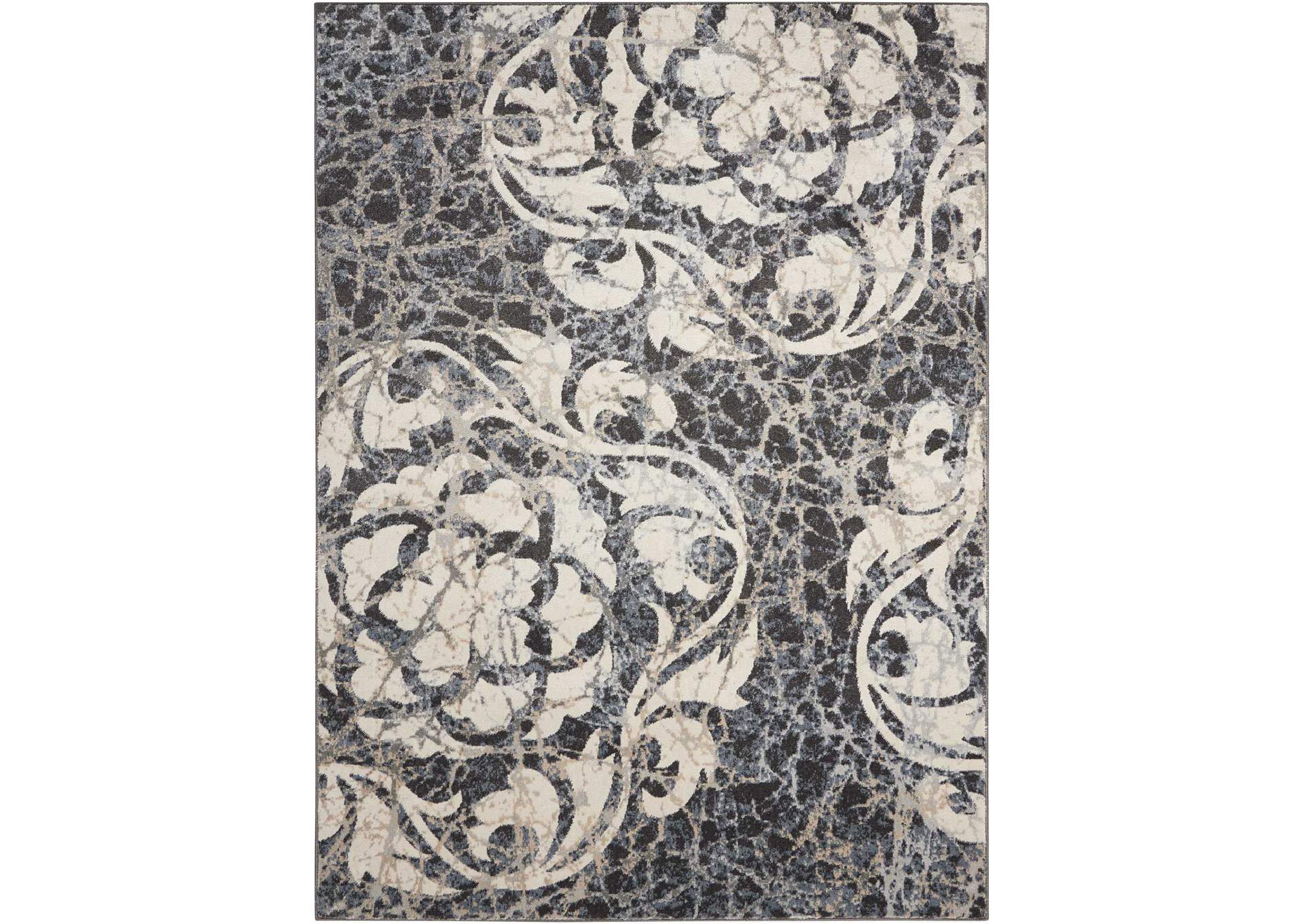 Nourison Maxell MAE10 Grey 8'x11' Oversized Rug,Nourison