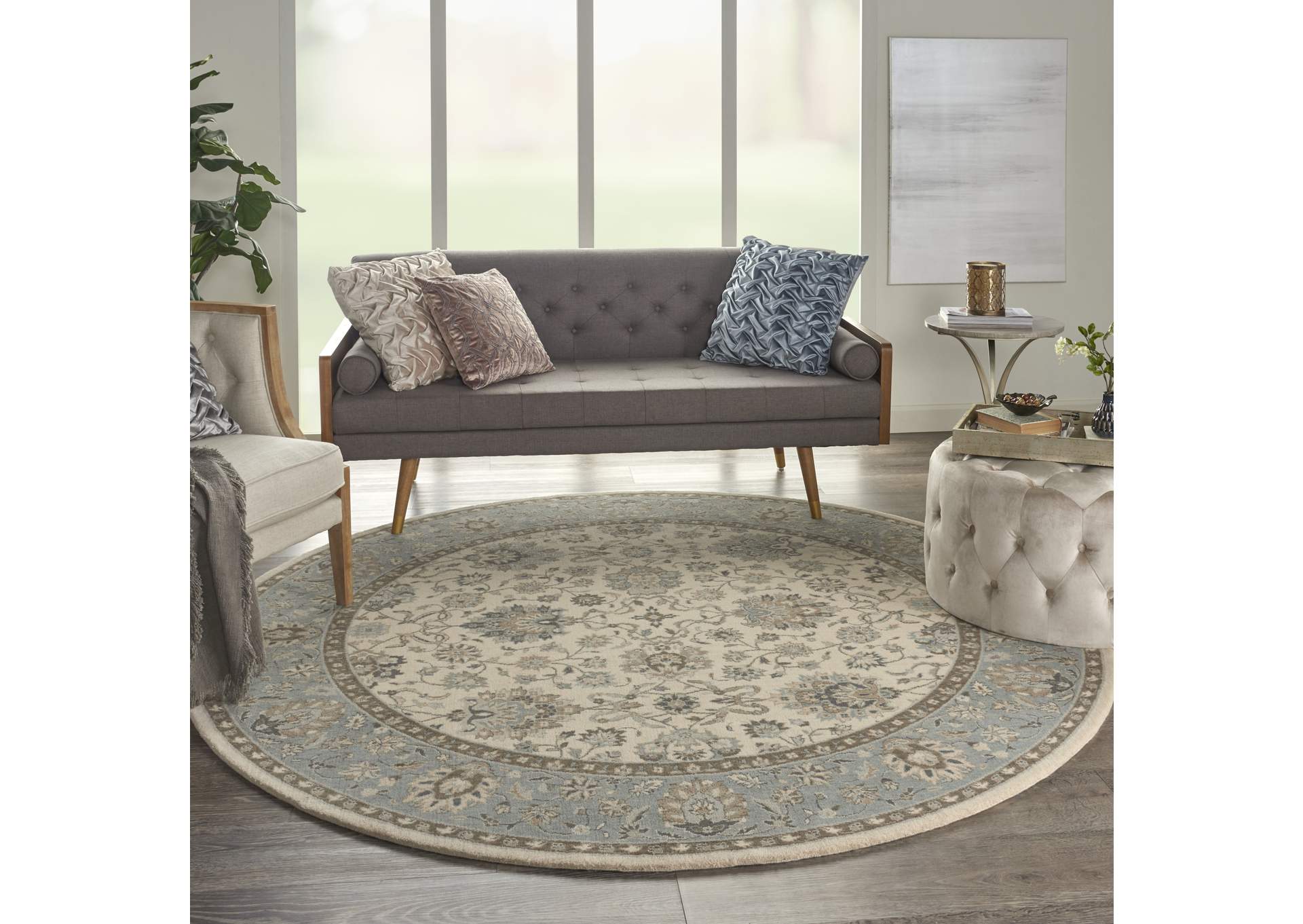 Nourison Living Treasures 8' Round Area Rug,Nourison