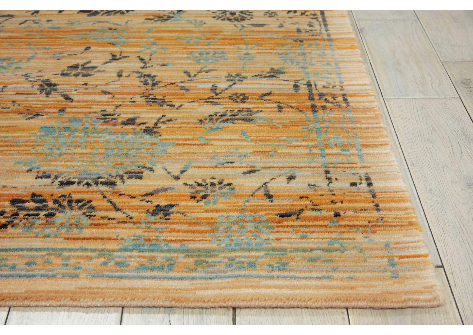 Nourison Rhapsody RH013 Brown and White 8'x10' Rug,Nourison