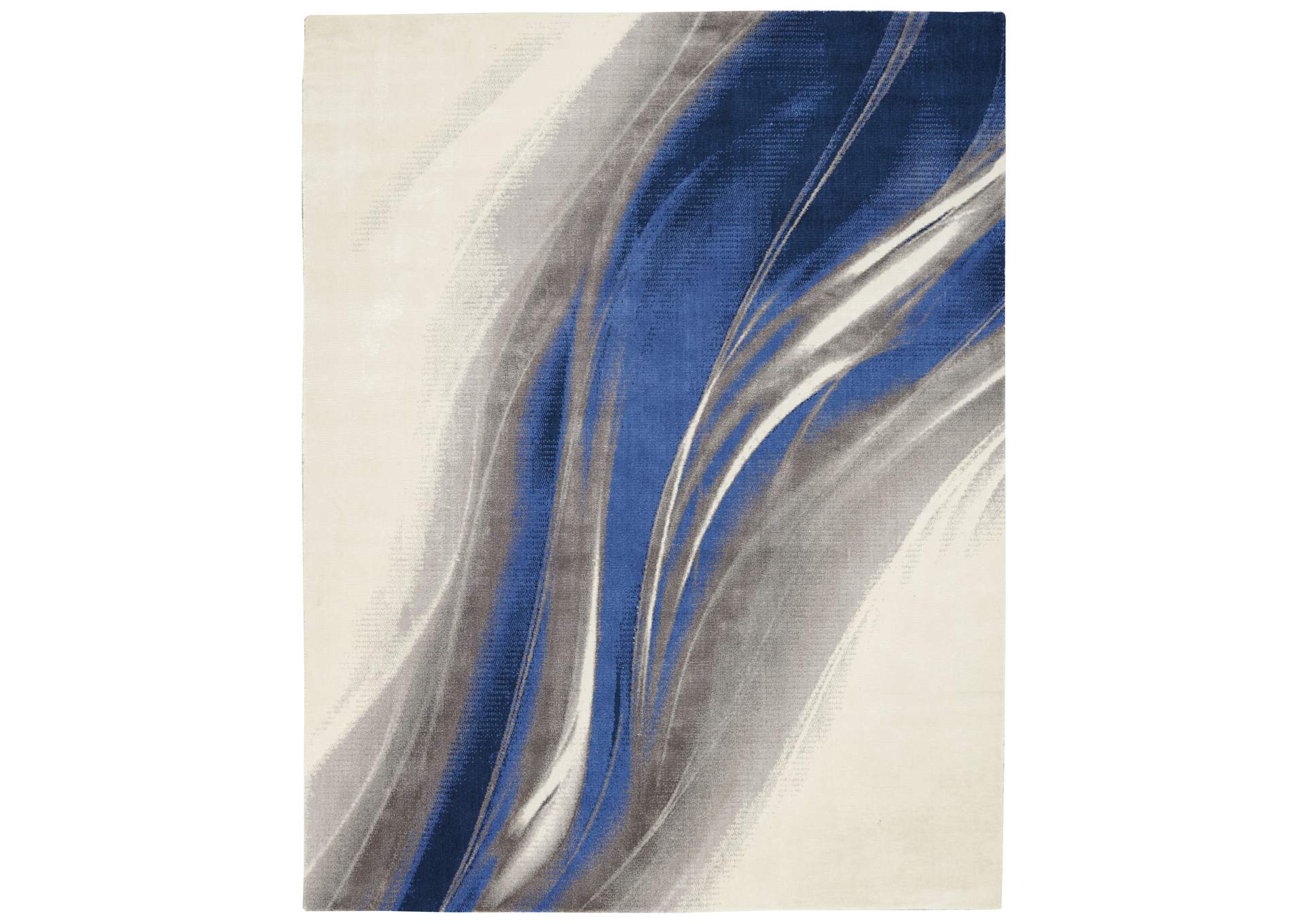 Nourison Twilight TWI28 Ivory and Blue 9'x12' Oversized Rug,Nourison