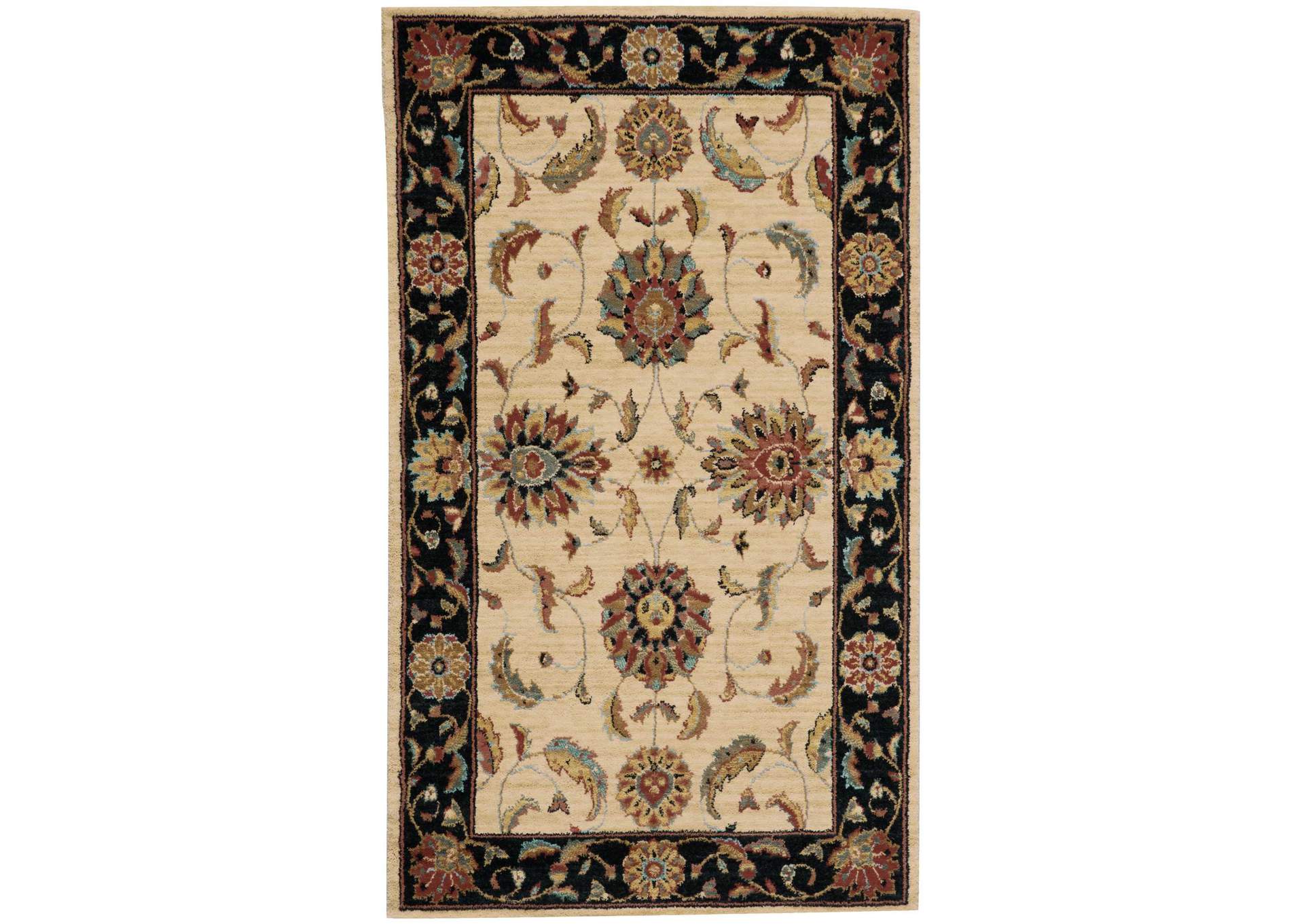 Nourison Living Treasures LI04 Beige Multicolor 3'x5' Area Rug,Nourison
