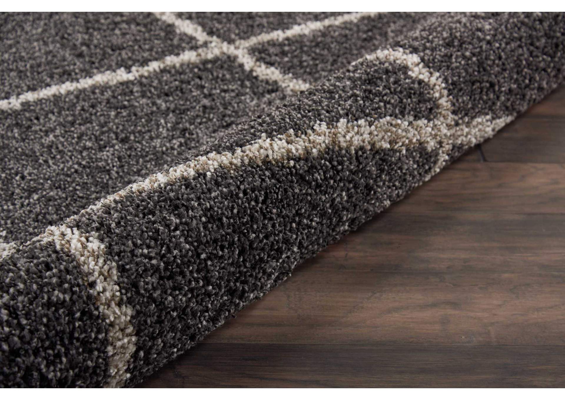 Nourison Brisbane BRI03 Black 7' Round Rug,Nourison