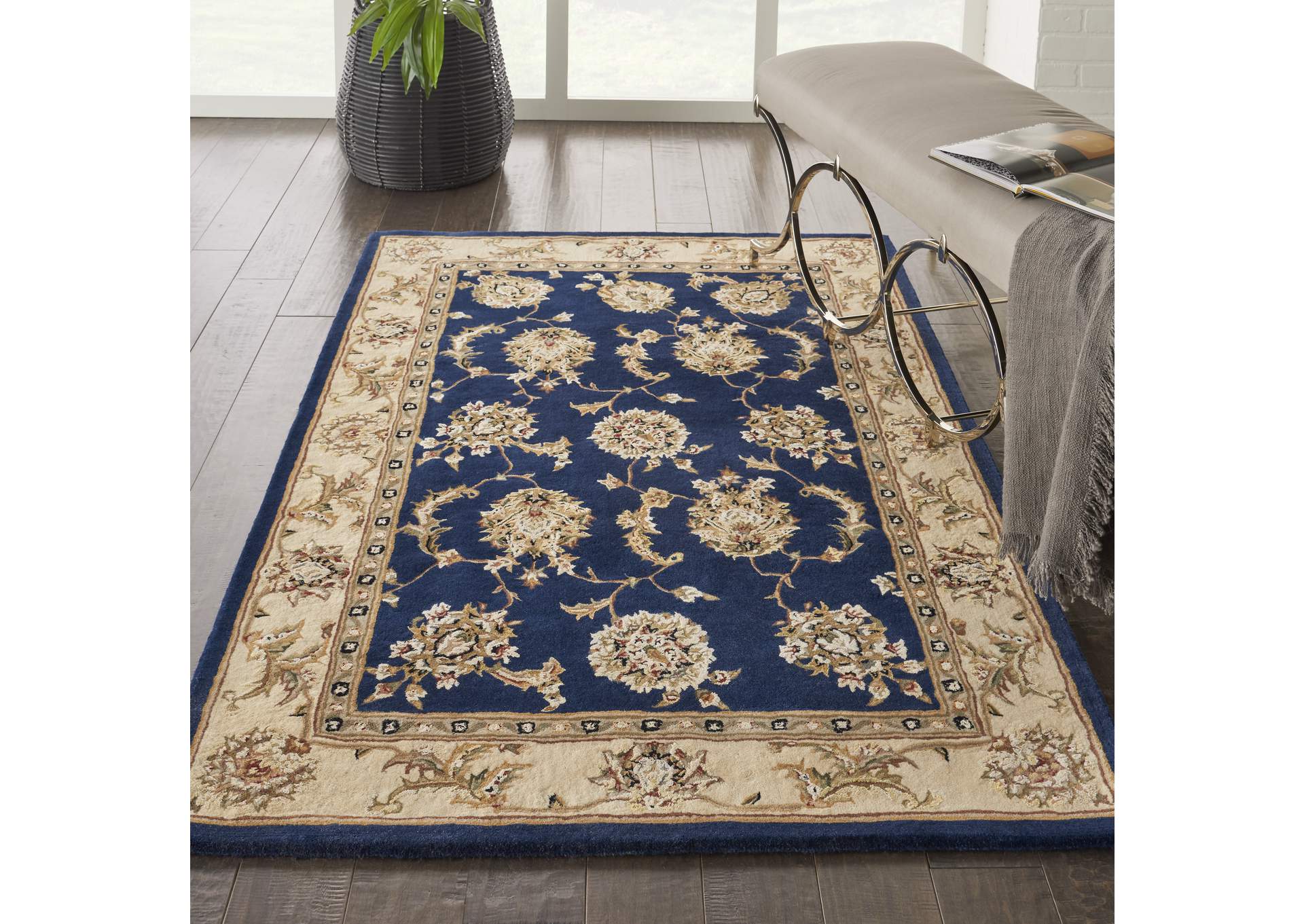 Nourison 2000 4' x 6' Navy Area Rug,Nourison
