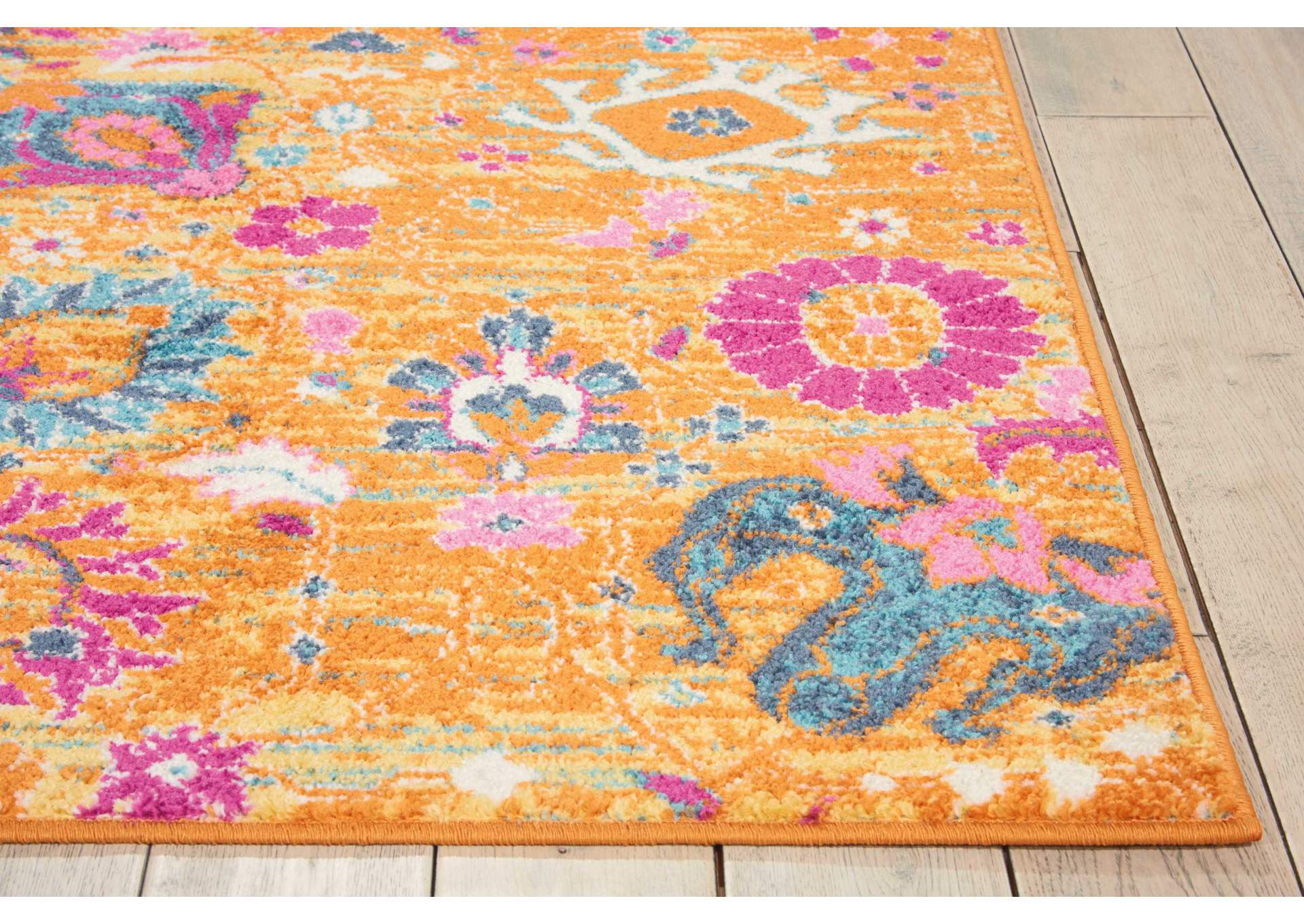 Nourison Passion PSN01 Orange 7'x10' Large Rug,Nourison