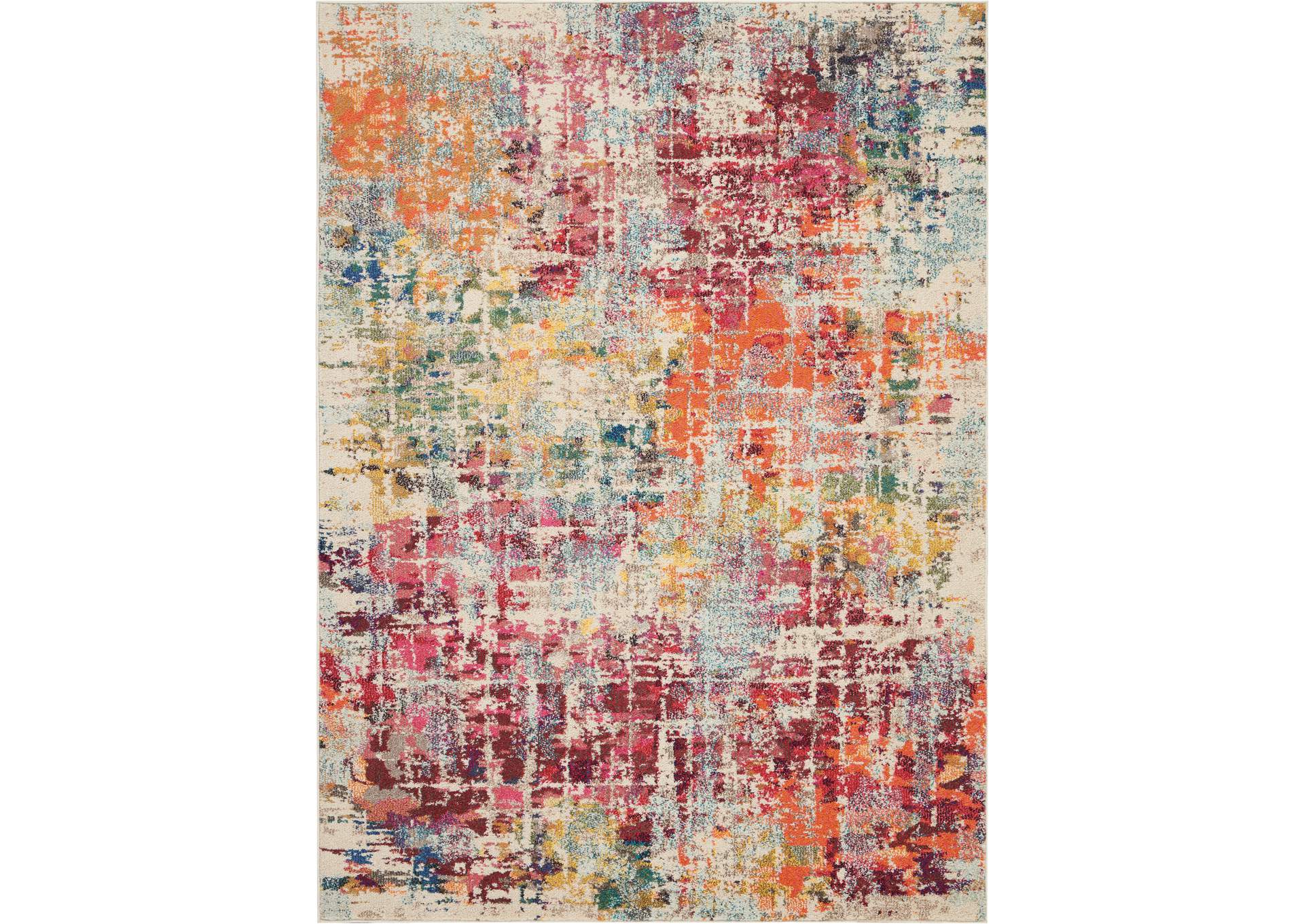 Nourison Celestial CES13 Multicolor 5'x7' Colorful Area Rug,Nourison