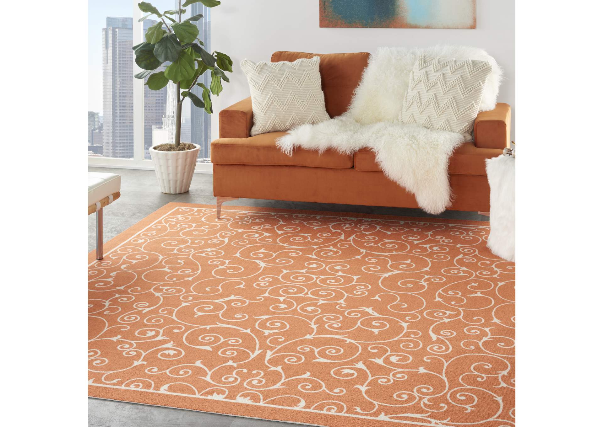 Nourison Home & Garden 8' Square Area Rug,Nourison