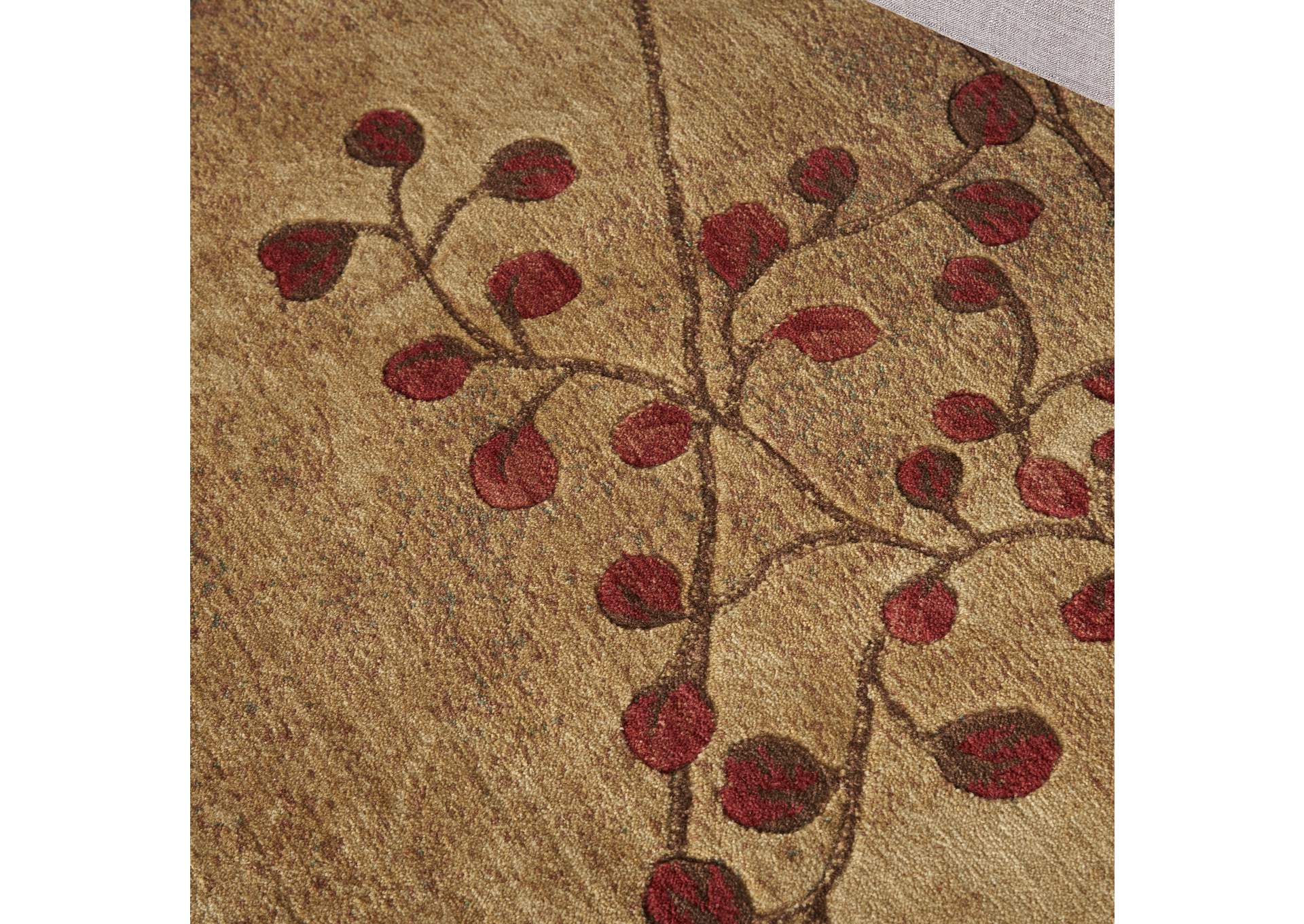 Nourison Somerset ST74 Brown 4' Round Area Rug,Nourison